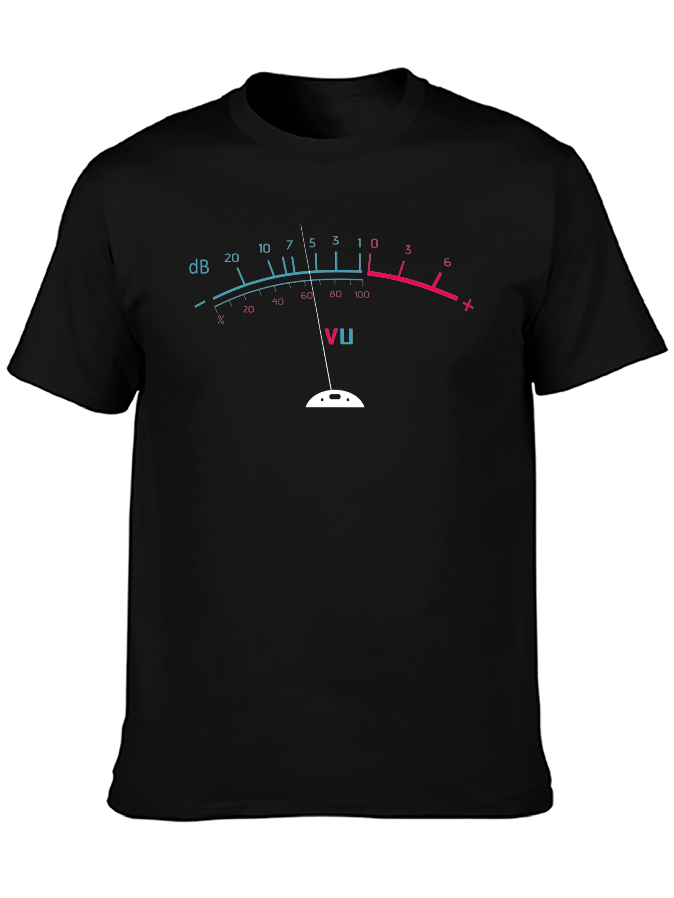 VU Meter Graphic Tee - Musicians Novelty T-Shirt