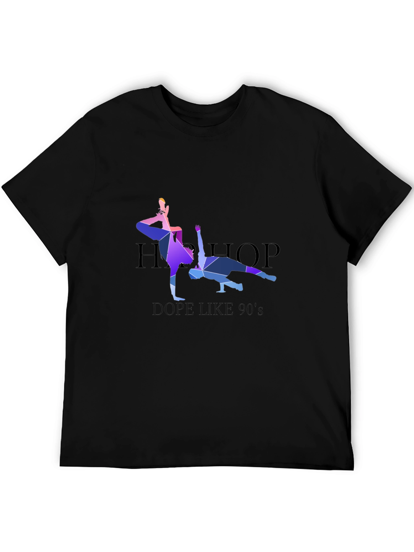 Geometric Hip Hop Dancer Graphic T-Shirt
