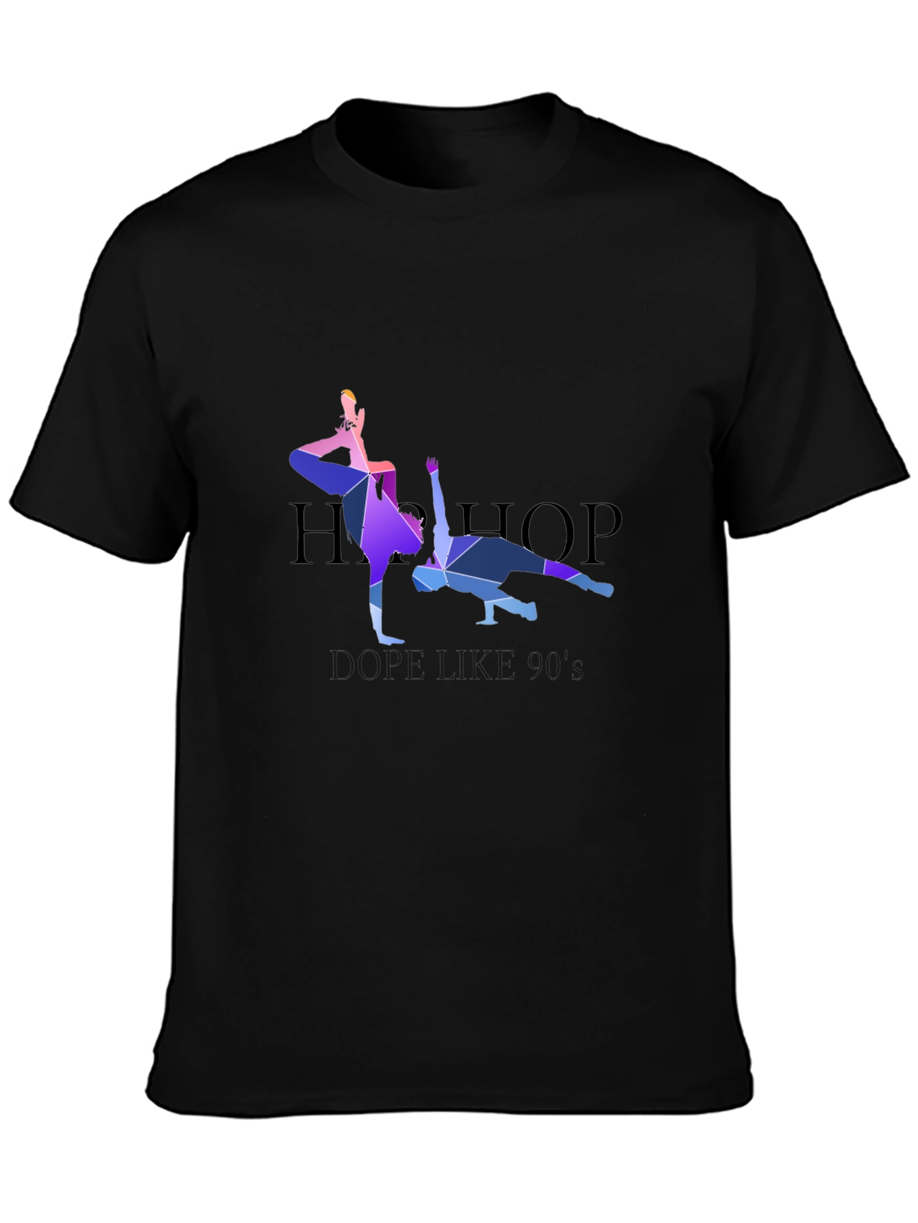 Geometric Hip Hop Dancer Graphic T-Shirt