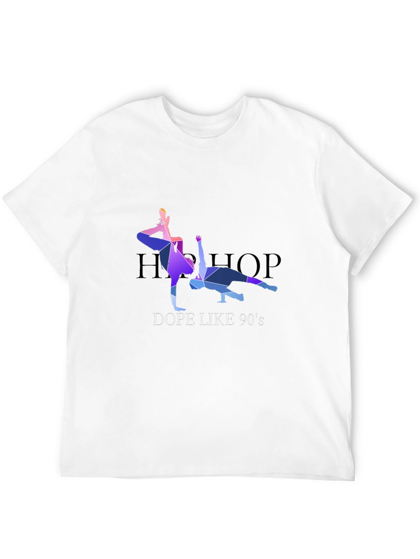 Geometric Hip Hop Dancer Graphic T-Shirt