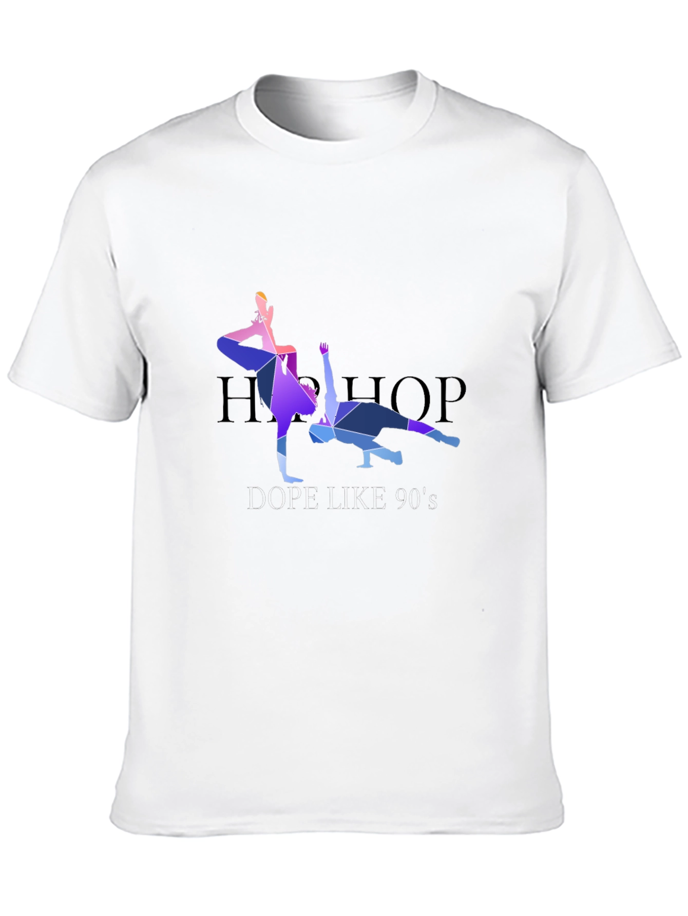 Geometric Hip Hop Dancer Graphic T-Shirt