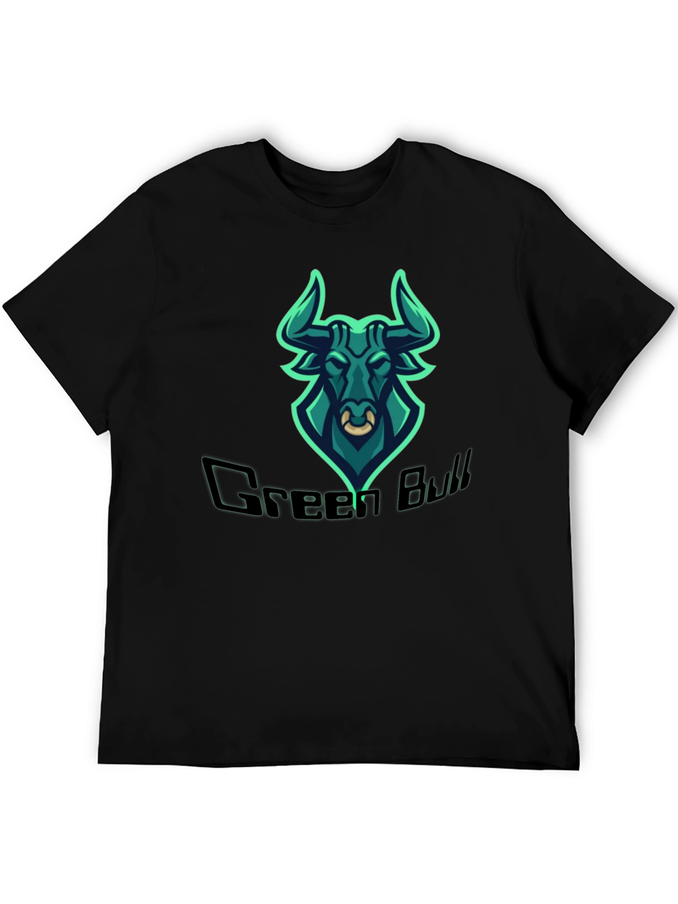 Green Bull Graphic Tee - Mens Black T-Shirt