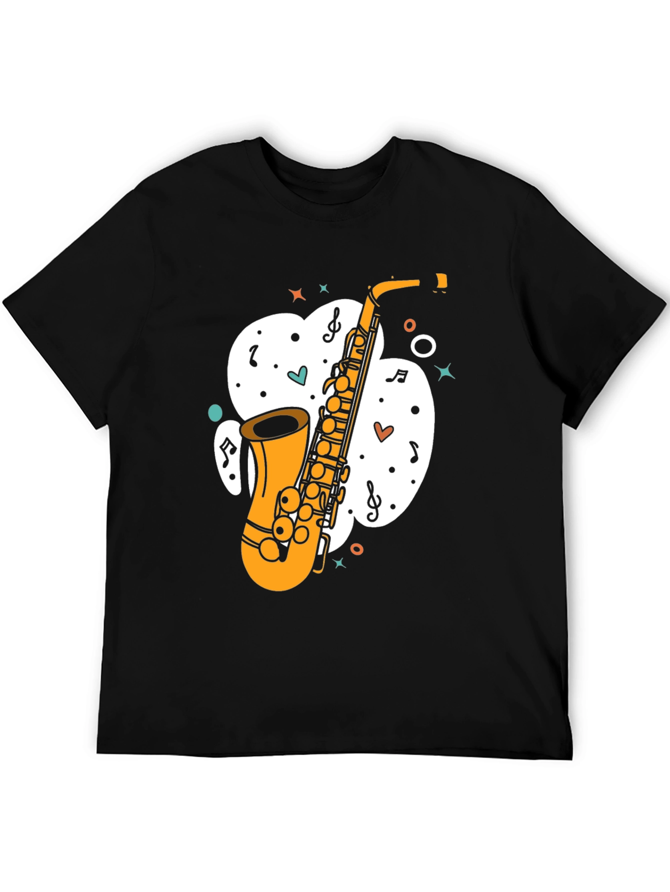Saxophone Graphic Tee - Musical Instrument T-Shirt