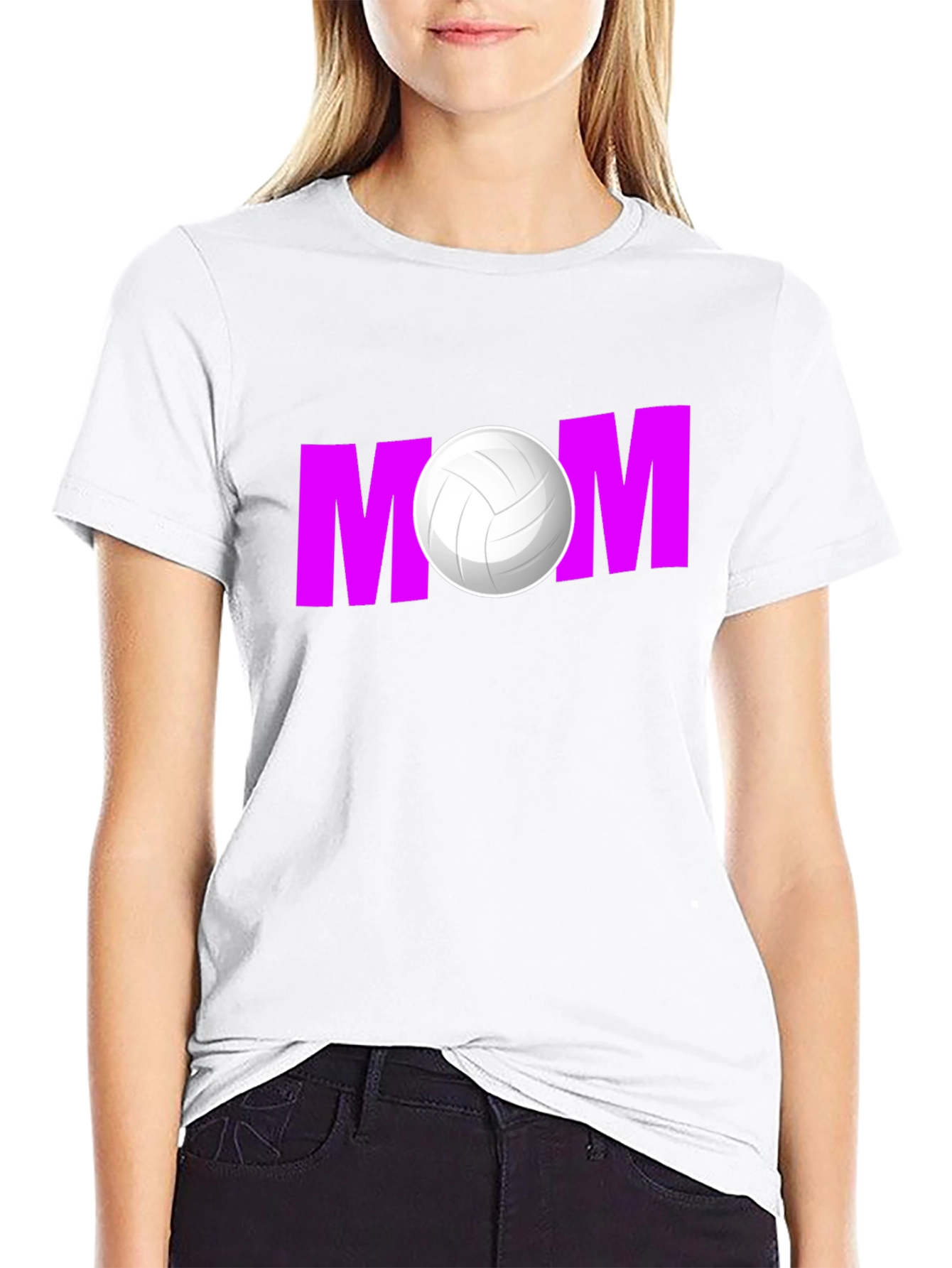 Volleyball Mom Graphic T-Shirt