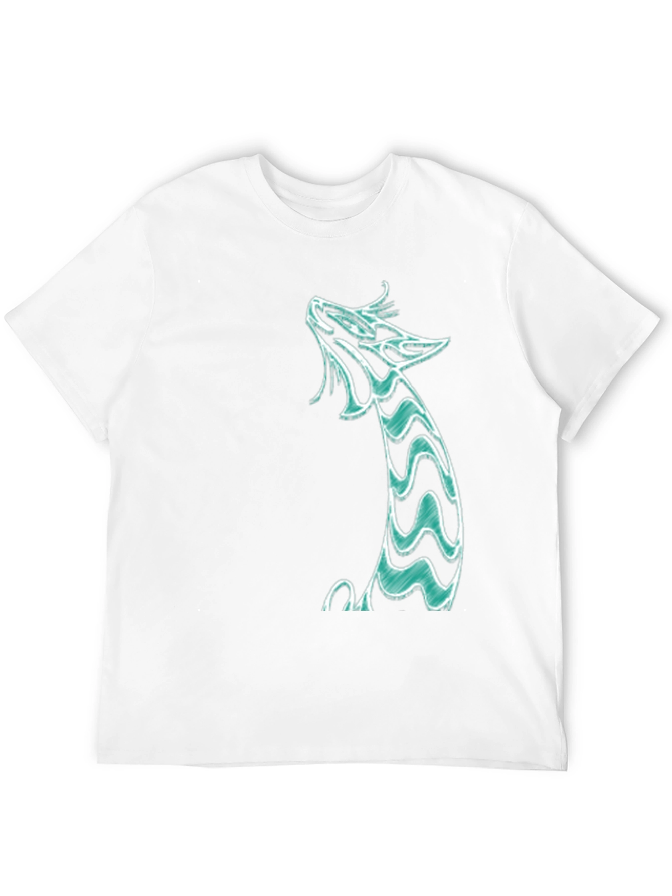 Dragon Graphic Tee - Black Cotton Shirt