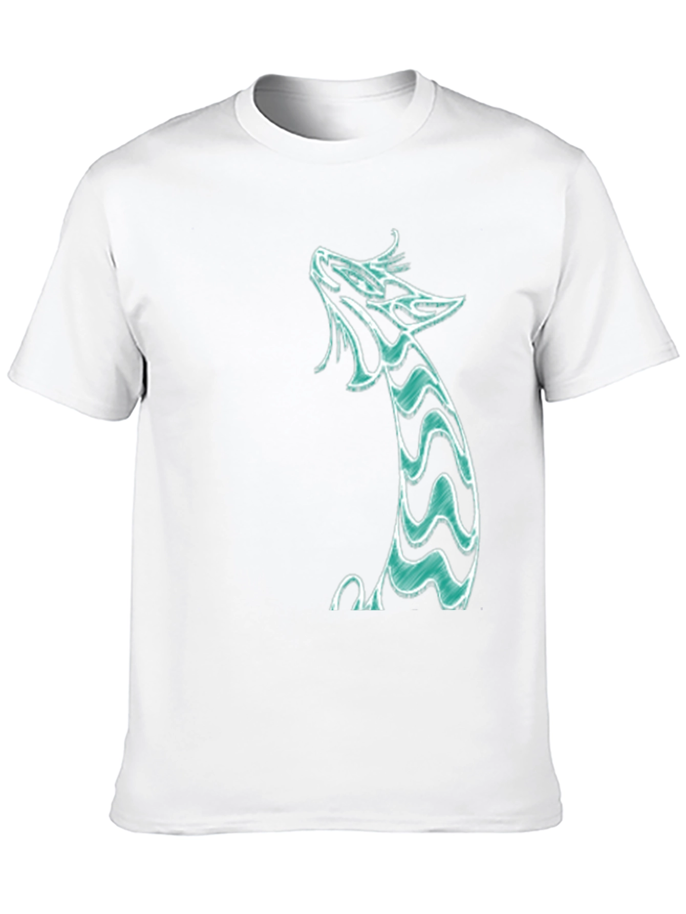 Dragon Graphic Tee - Black Cotton Shirt