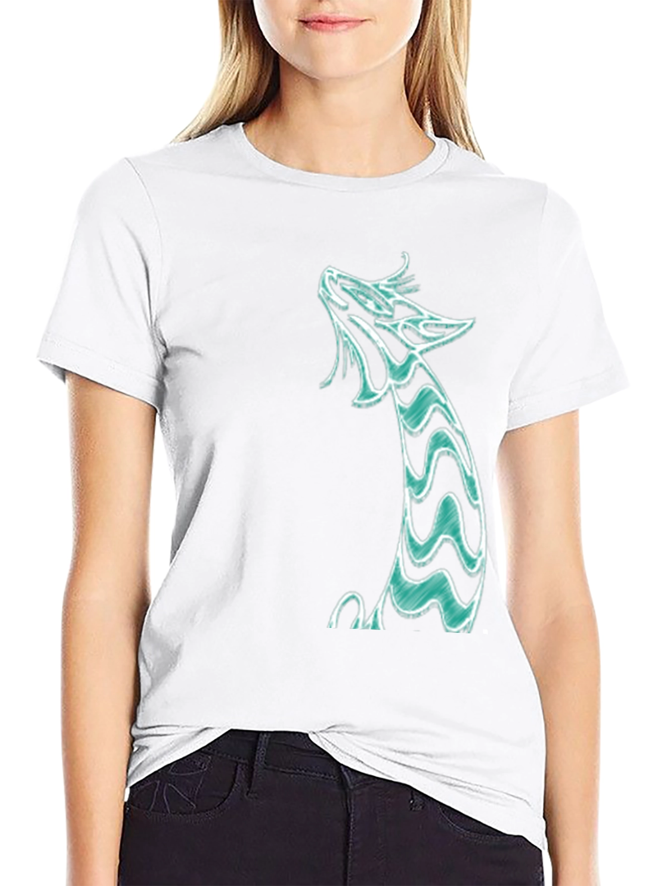 Dragon Graphic Tee - Black Cotton Shirt