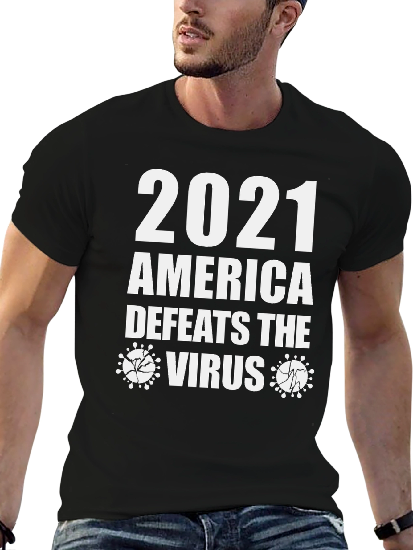 2021 America Defeats the Virus Graphic Tee