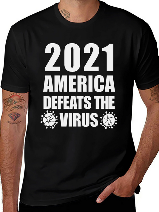 2021 America Defeats the Virus Graphic Tee