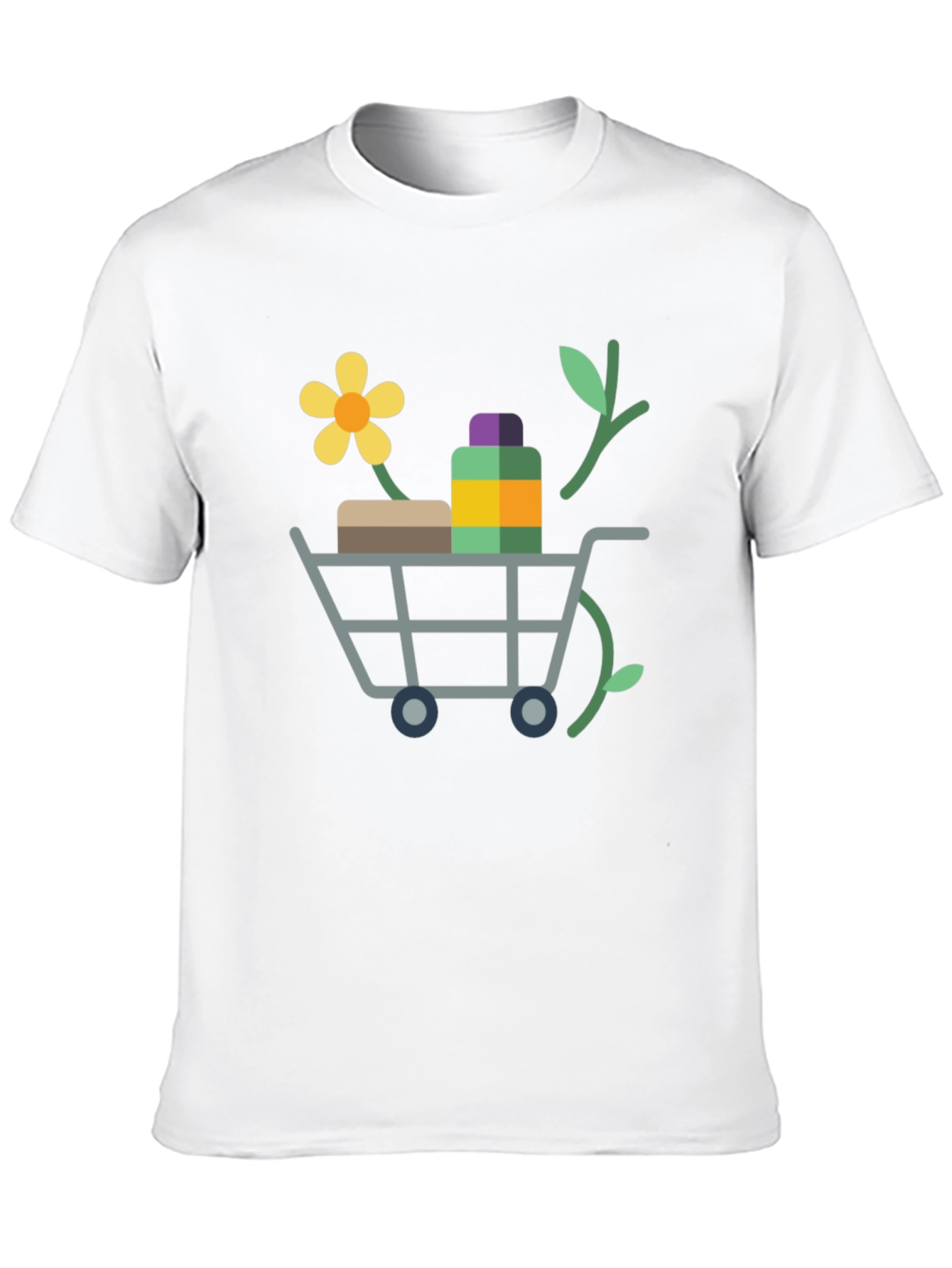 Eco-Friendly Shopping Cart Graphic Tee