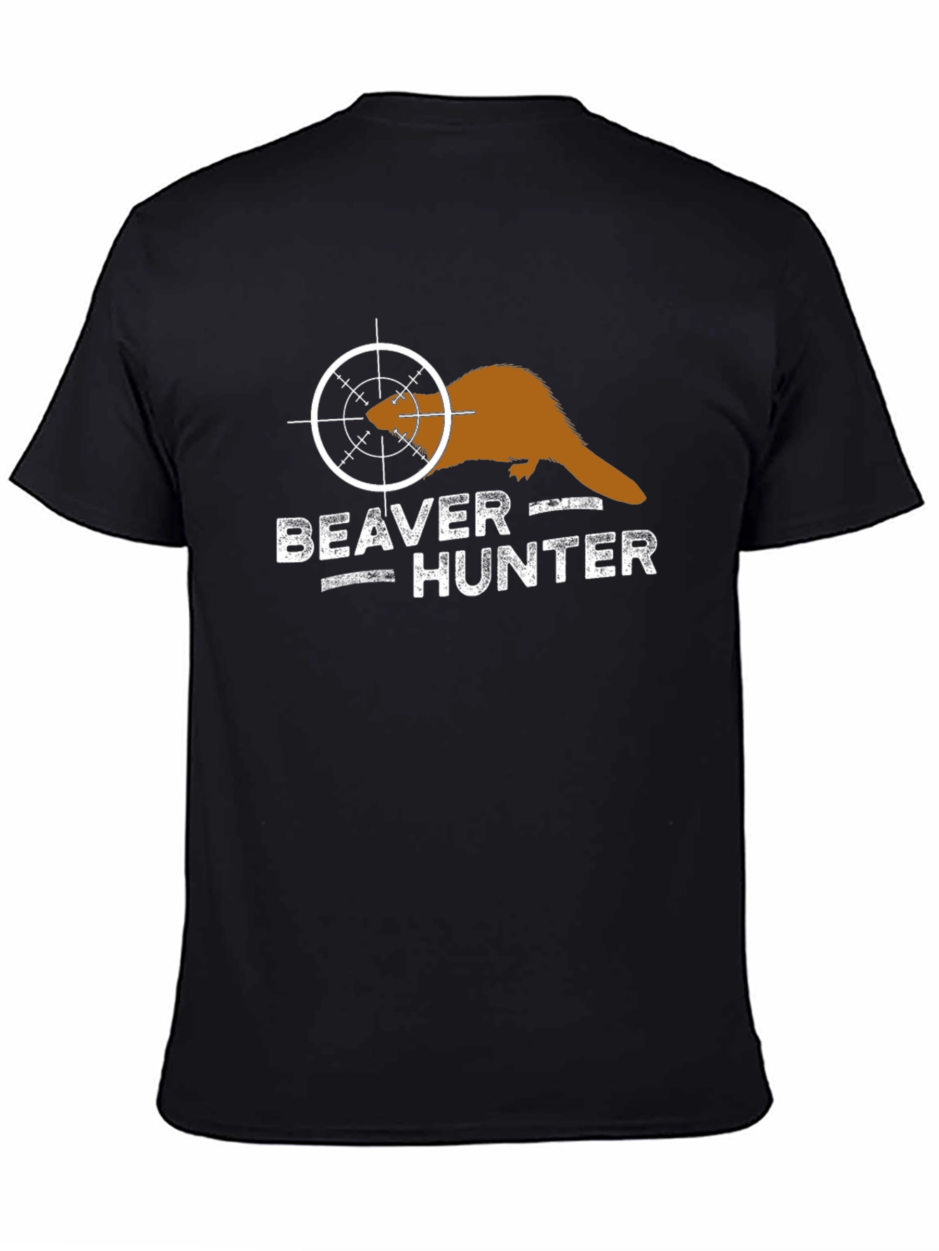 Beaver Hunter Graphic T-Shirt - Novelty Tee