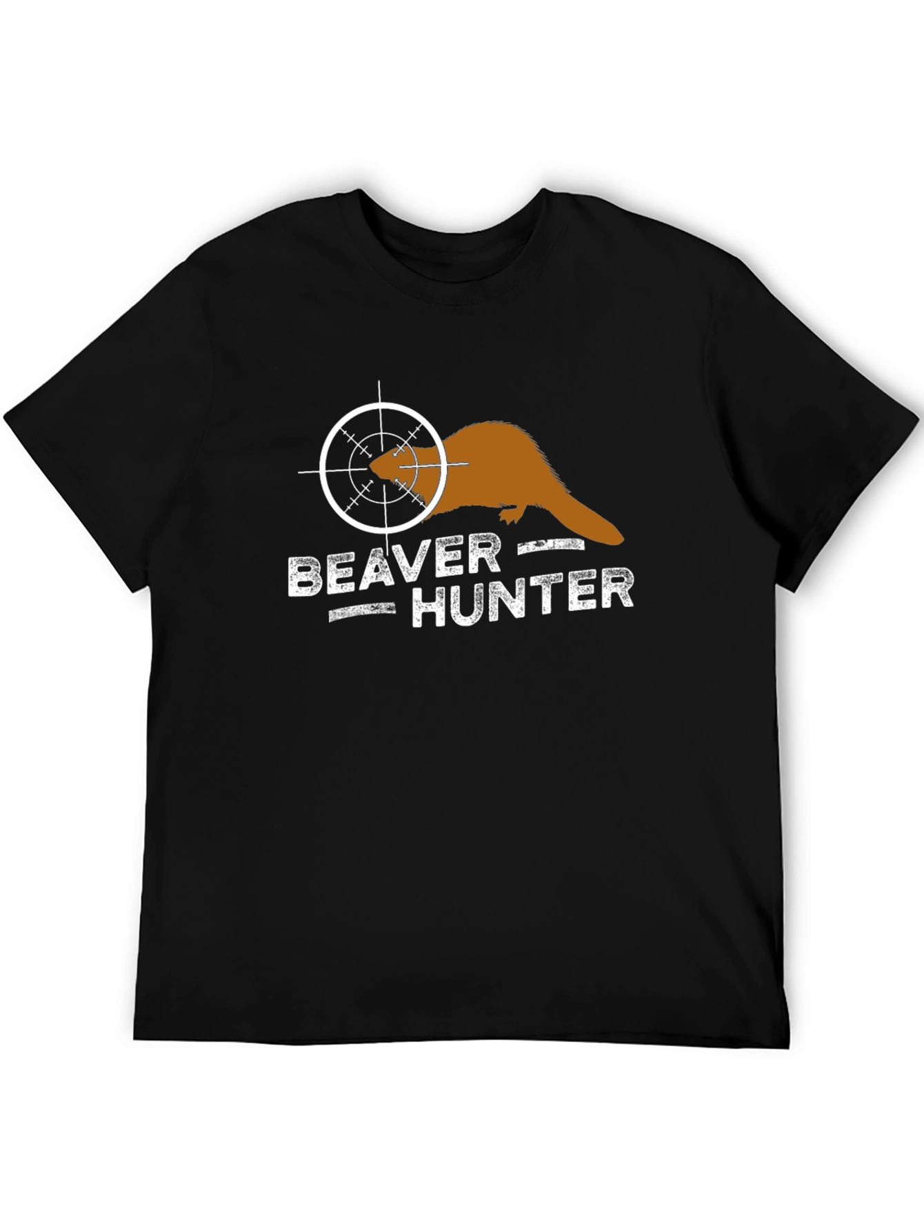 Beaver Hunter Graphic T-Shirt - Novelty Tee
