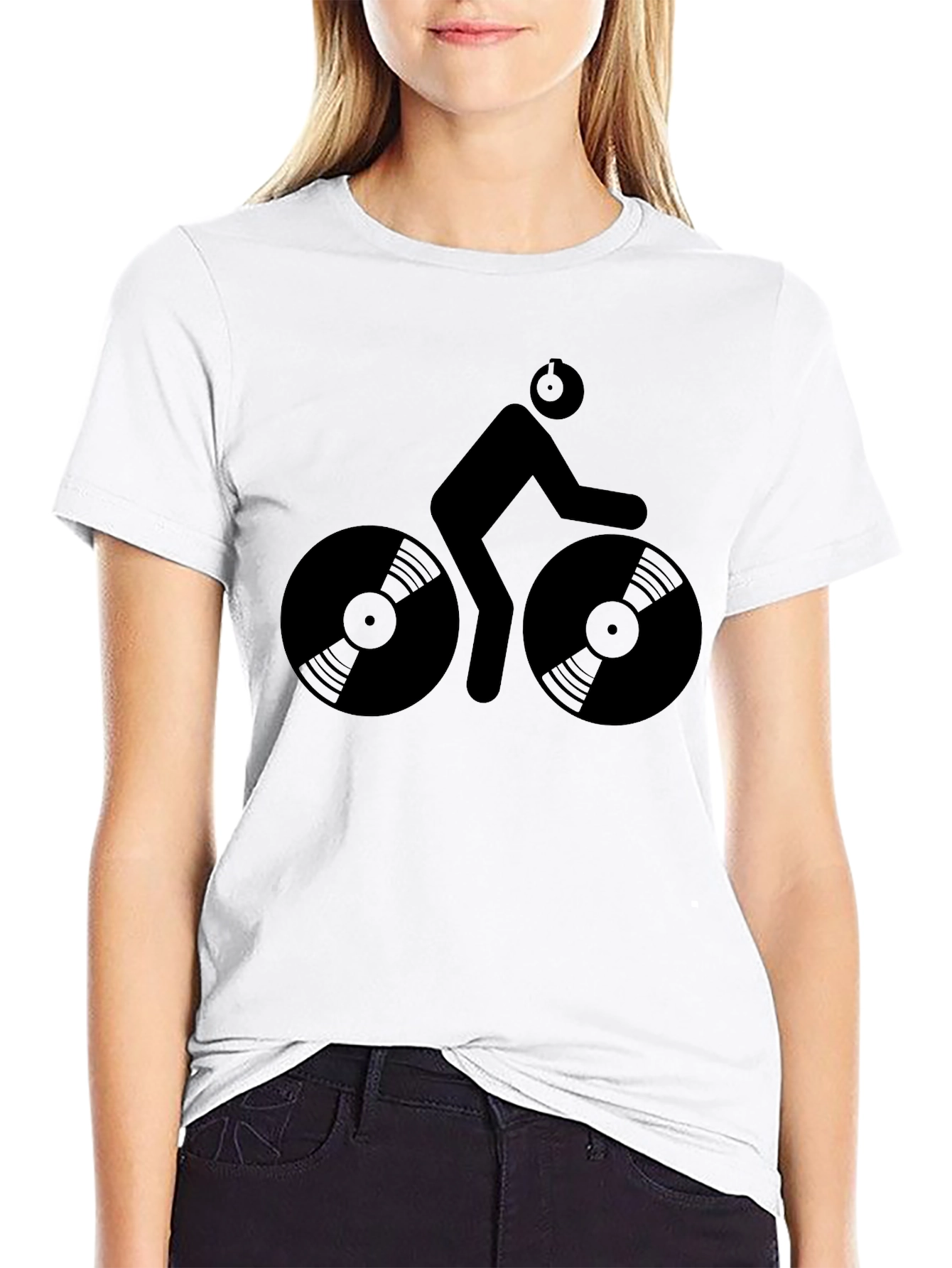 DJ Bike Graphic Tee - Cool Music Lover T-Shirt