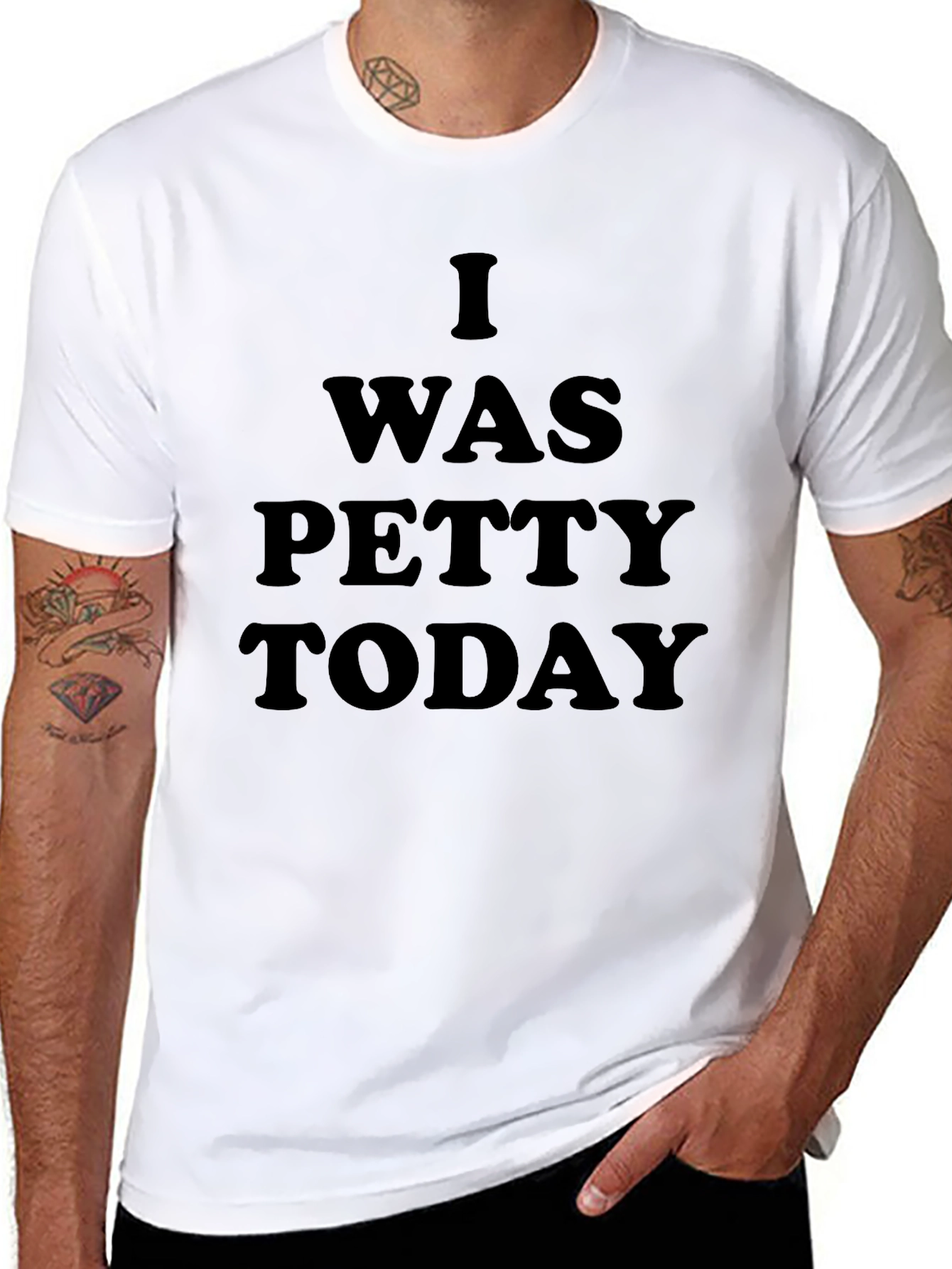 I Was Petty Today Black T-Shirt