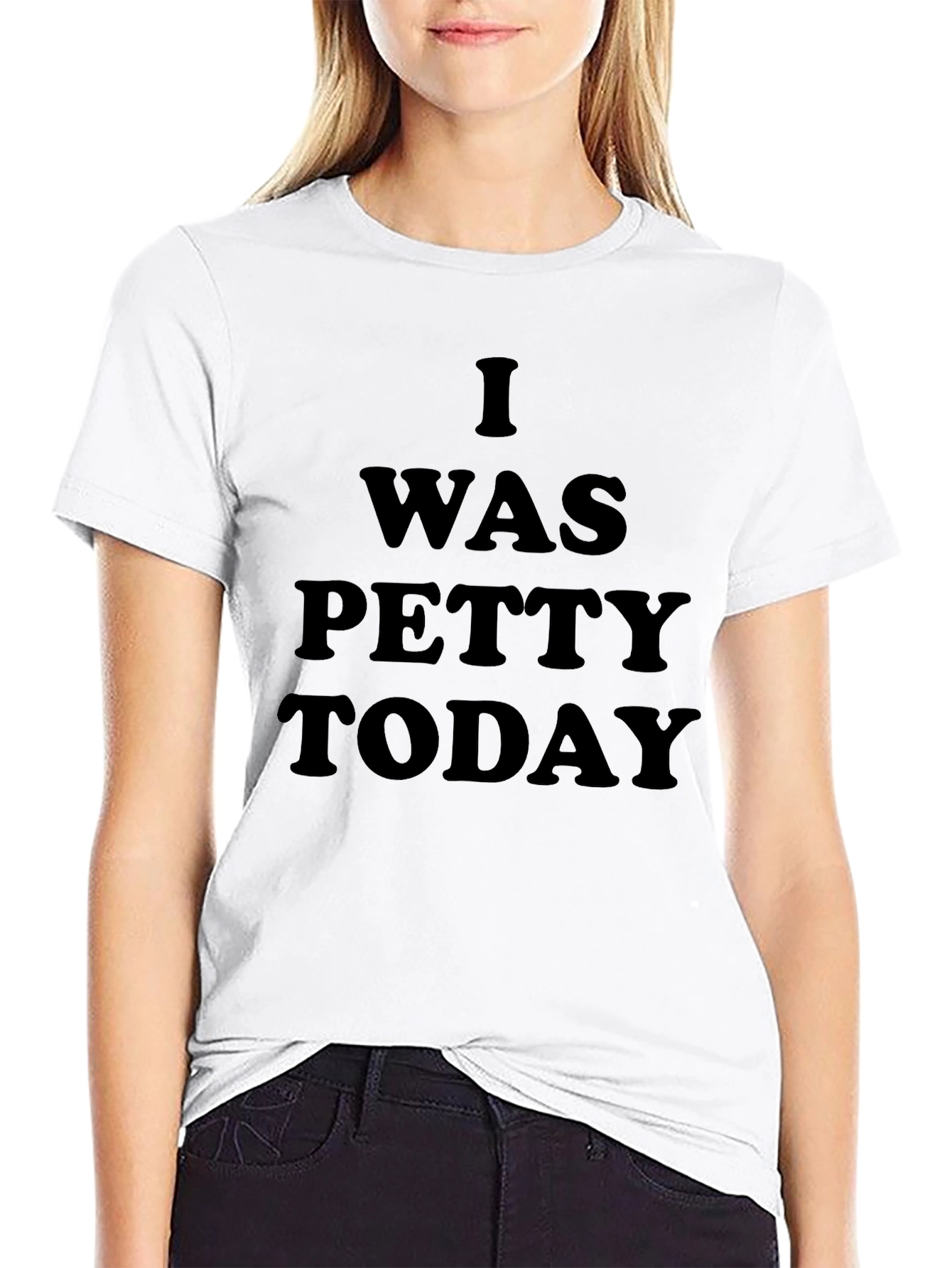 I Was Petty Today Black T-Shirt