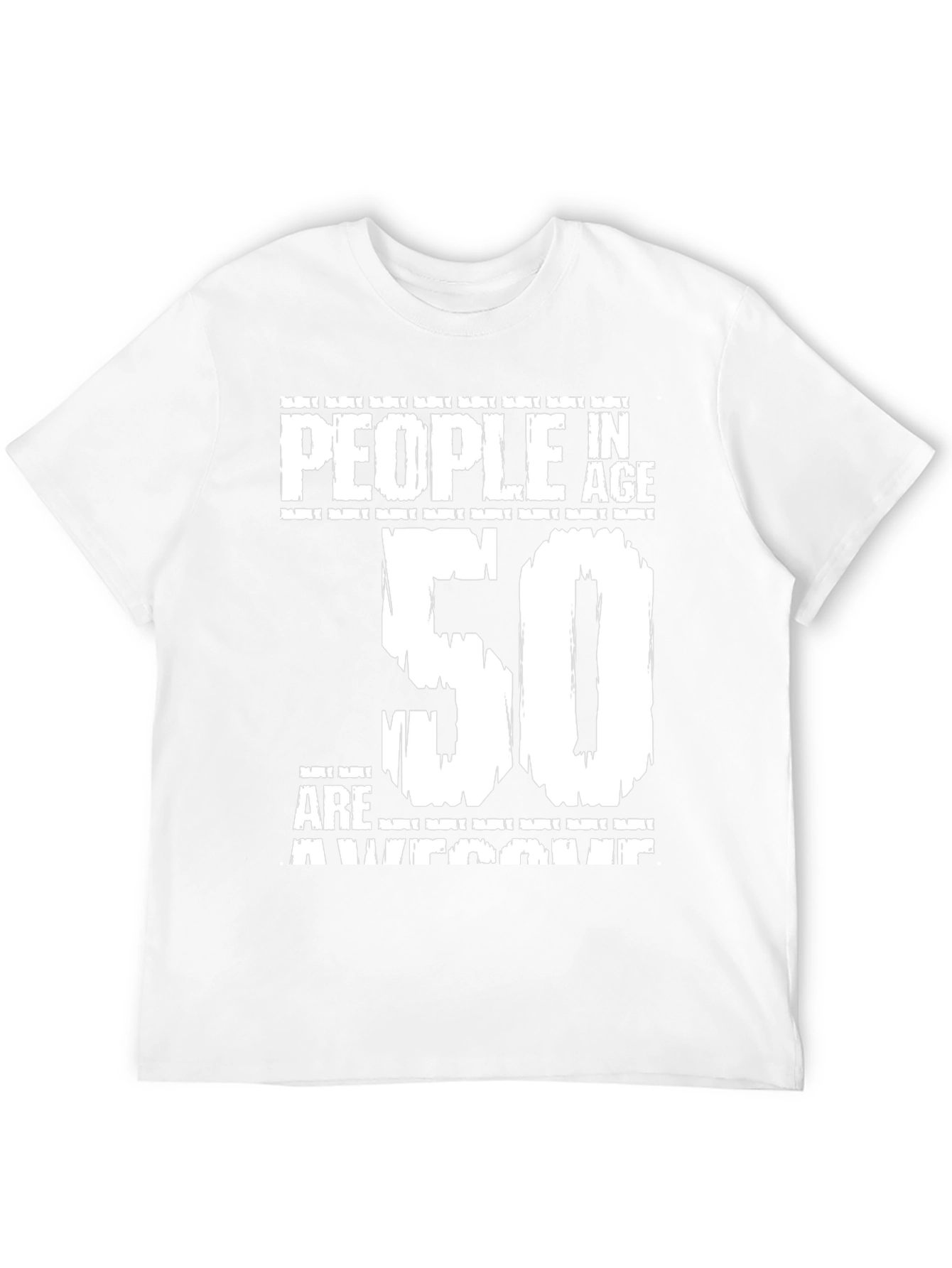 50th Birthday Awesome People Black T-Shirt