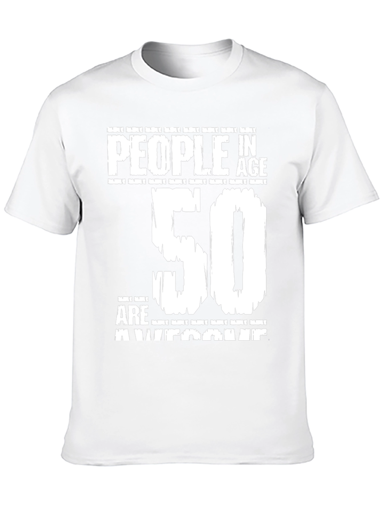 50th Birthday Awesome People Black T-Shirt