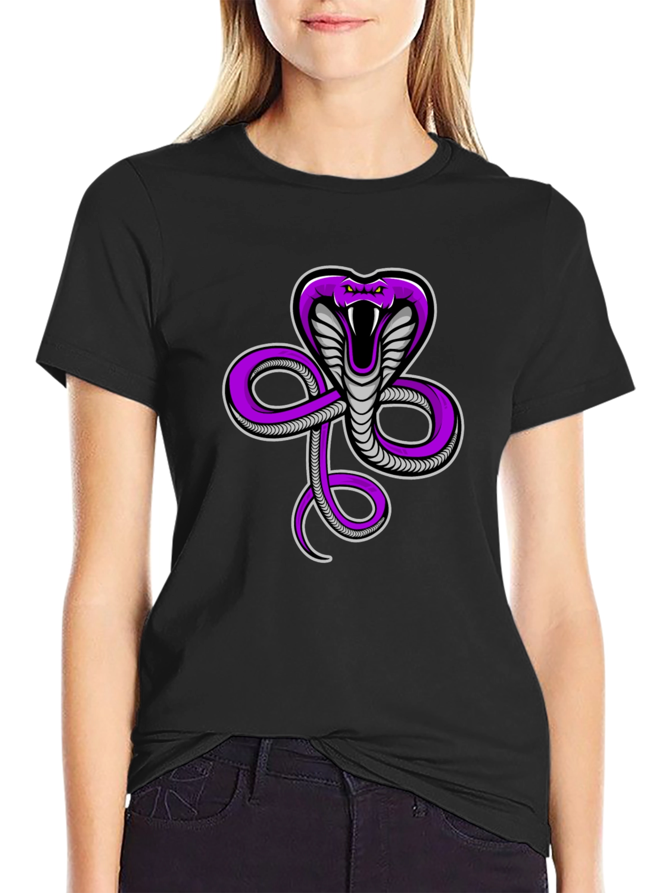 Cobra Snake Graphic Print Tee