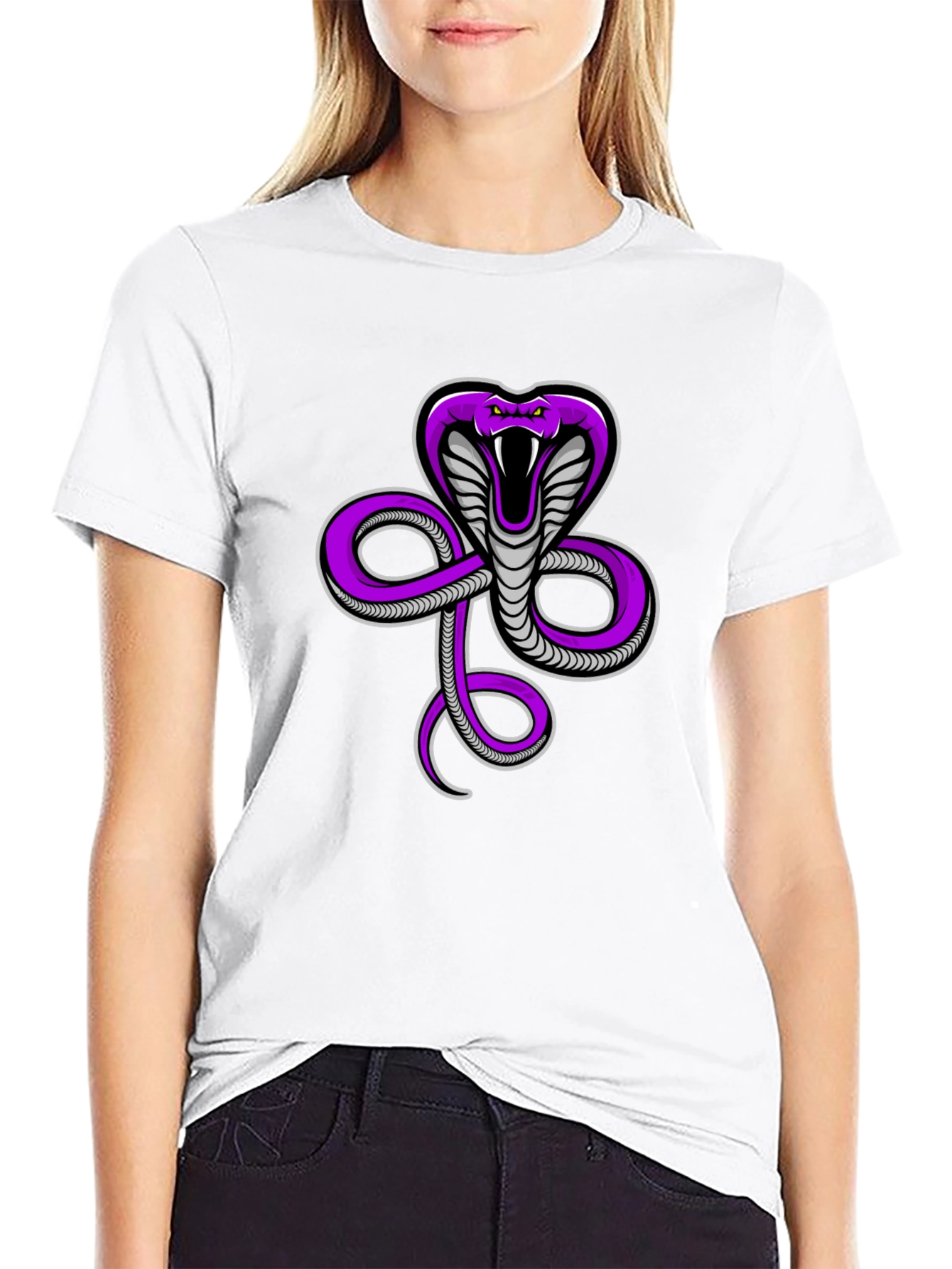 Cobra Snake Graphic Print Tee