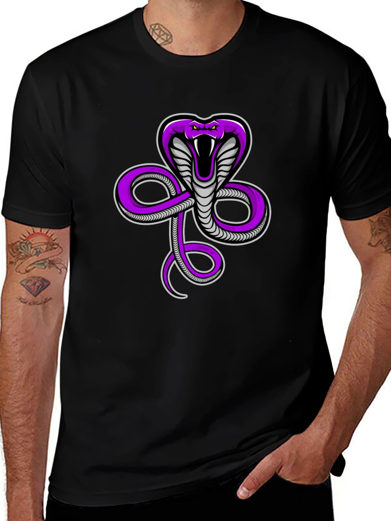 Cobra Snake Graphic Print Tee