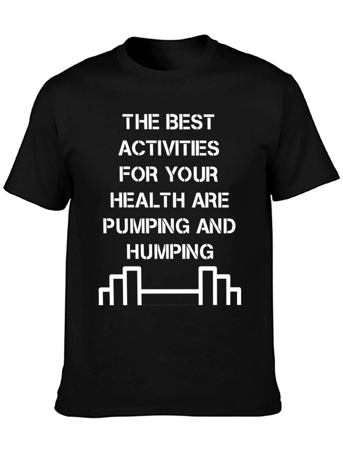 Funny Gym T-Shirt Pumping and Humping Fitness Tee