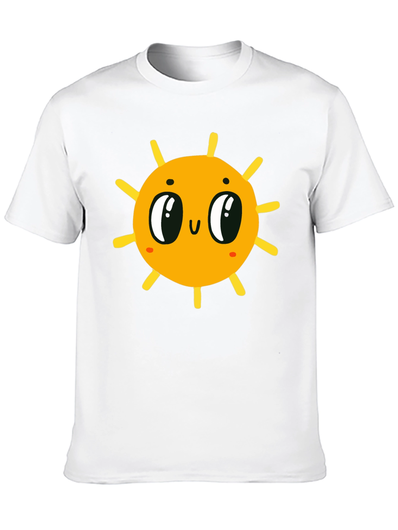 Cute Sun Graphic Black T-Shirt