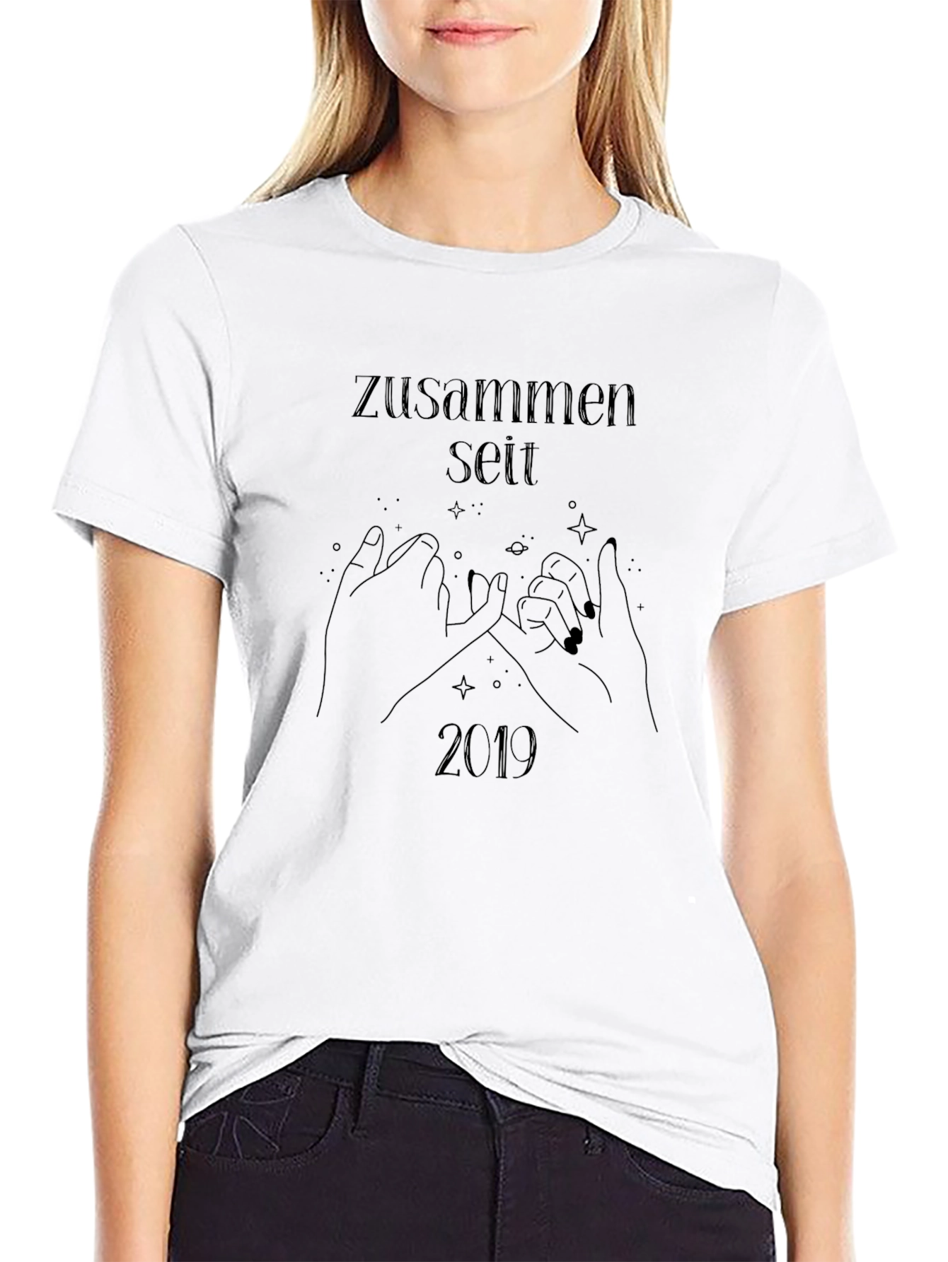 Zusammen Seit 2019 Black Graphic Tee
