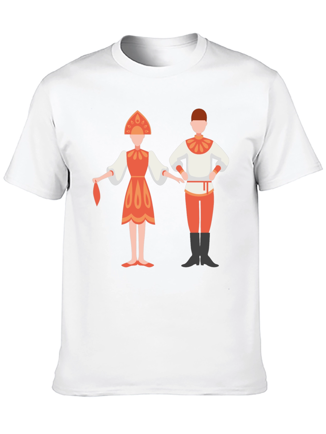 Russian Folk Dance Graphic Tee - Black Unisex Shirt