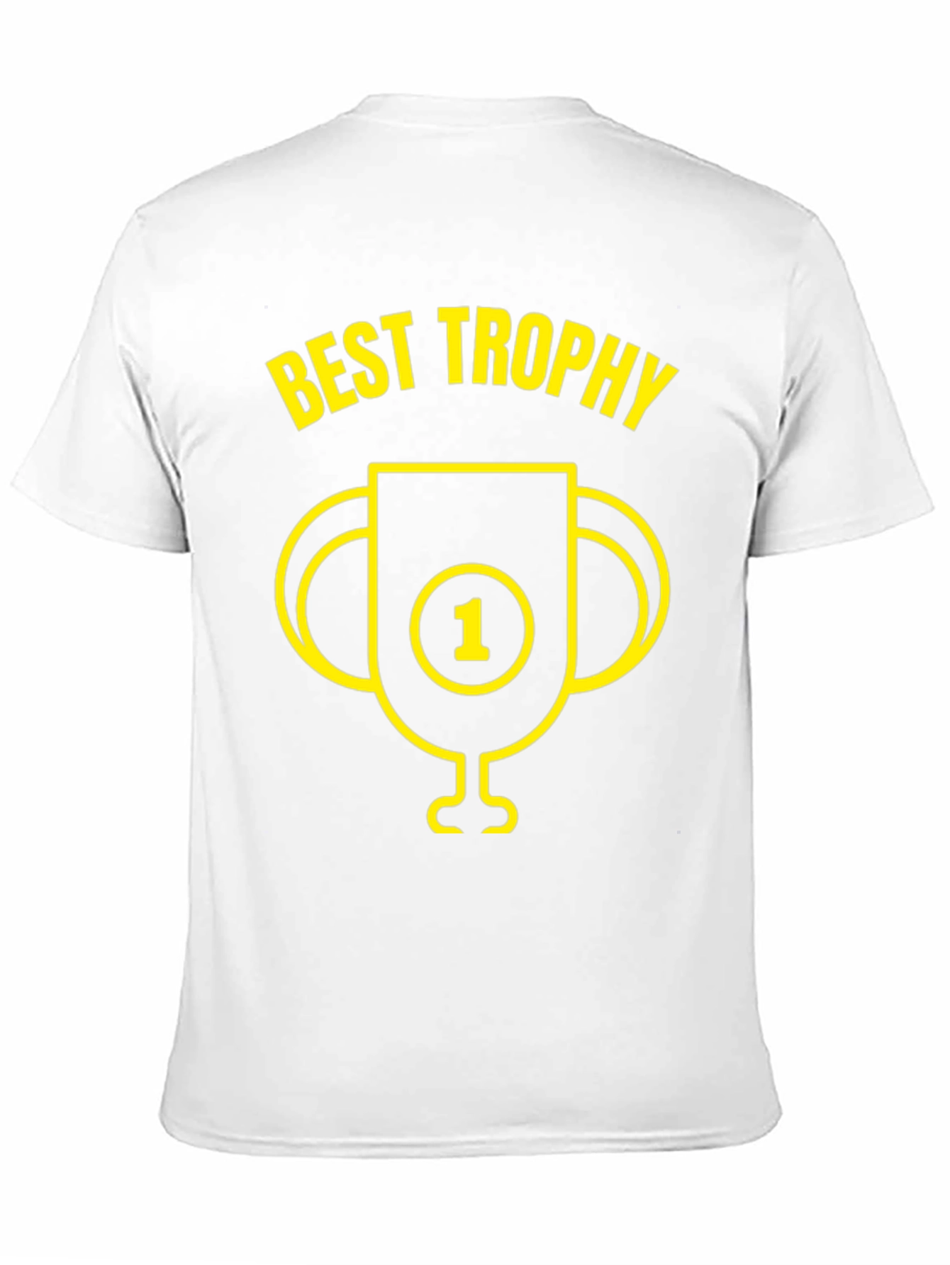 Best Trophy Graphic Tee - Black Cotton T-Shirt