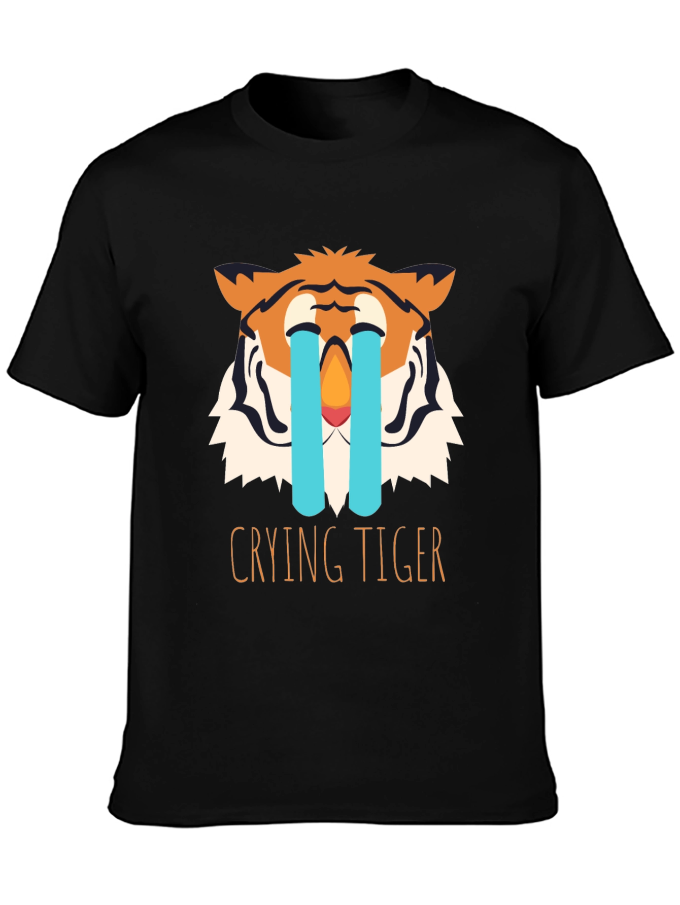 Crying Tiger Graphic Tee - Black T-Shirt