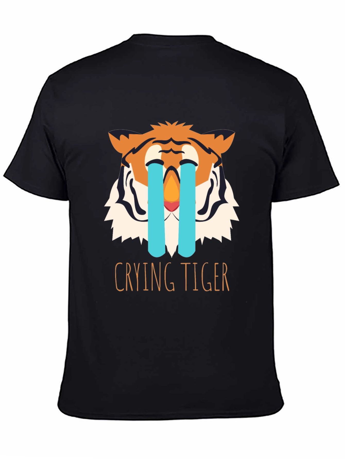 Crying Tiger Graphic Tee - Black T-Shirt