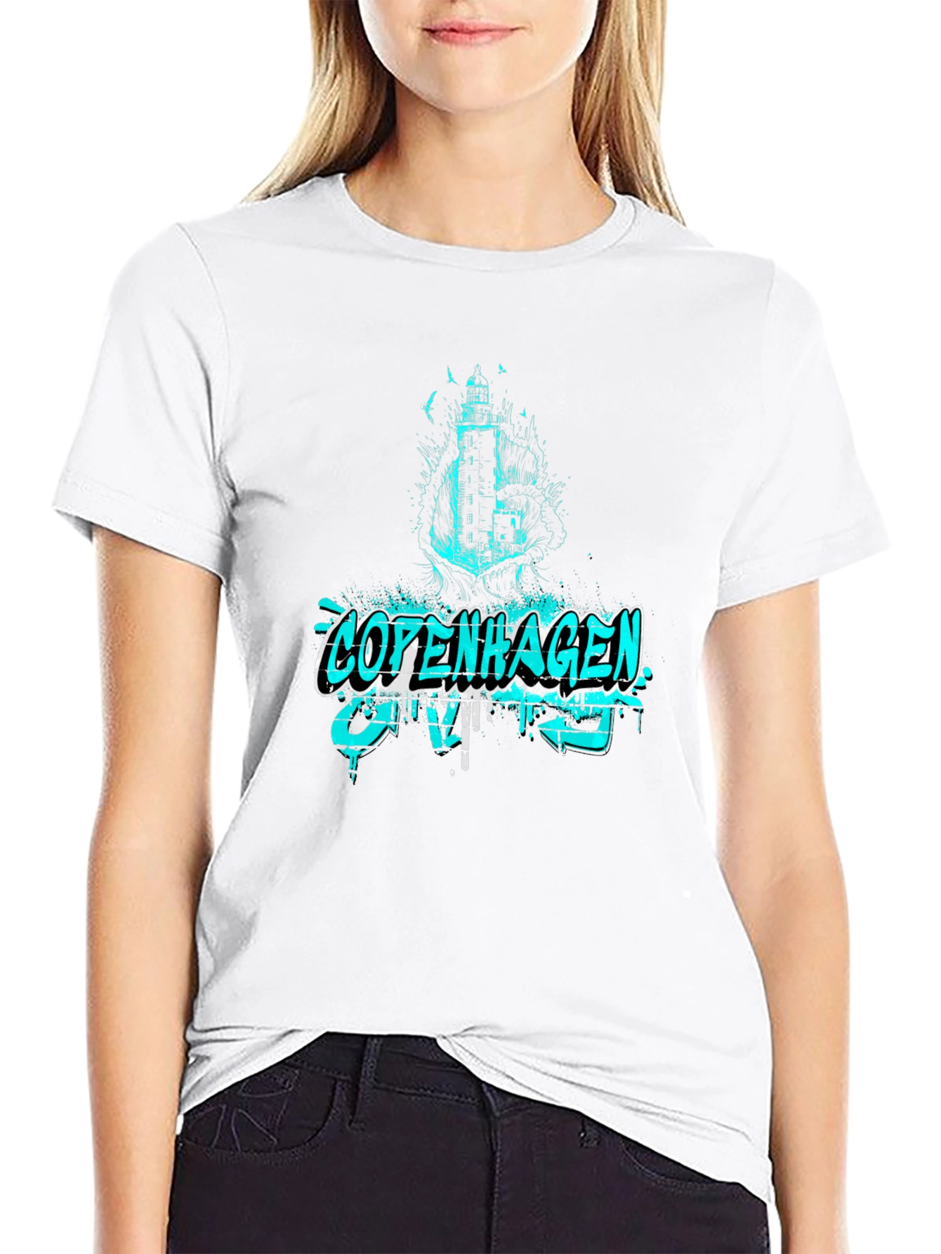 Copenhagen Graphic Tee - Lighthouse Design