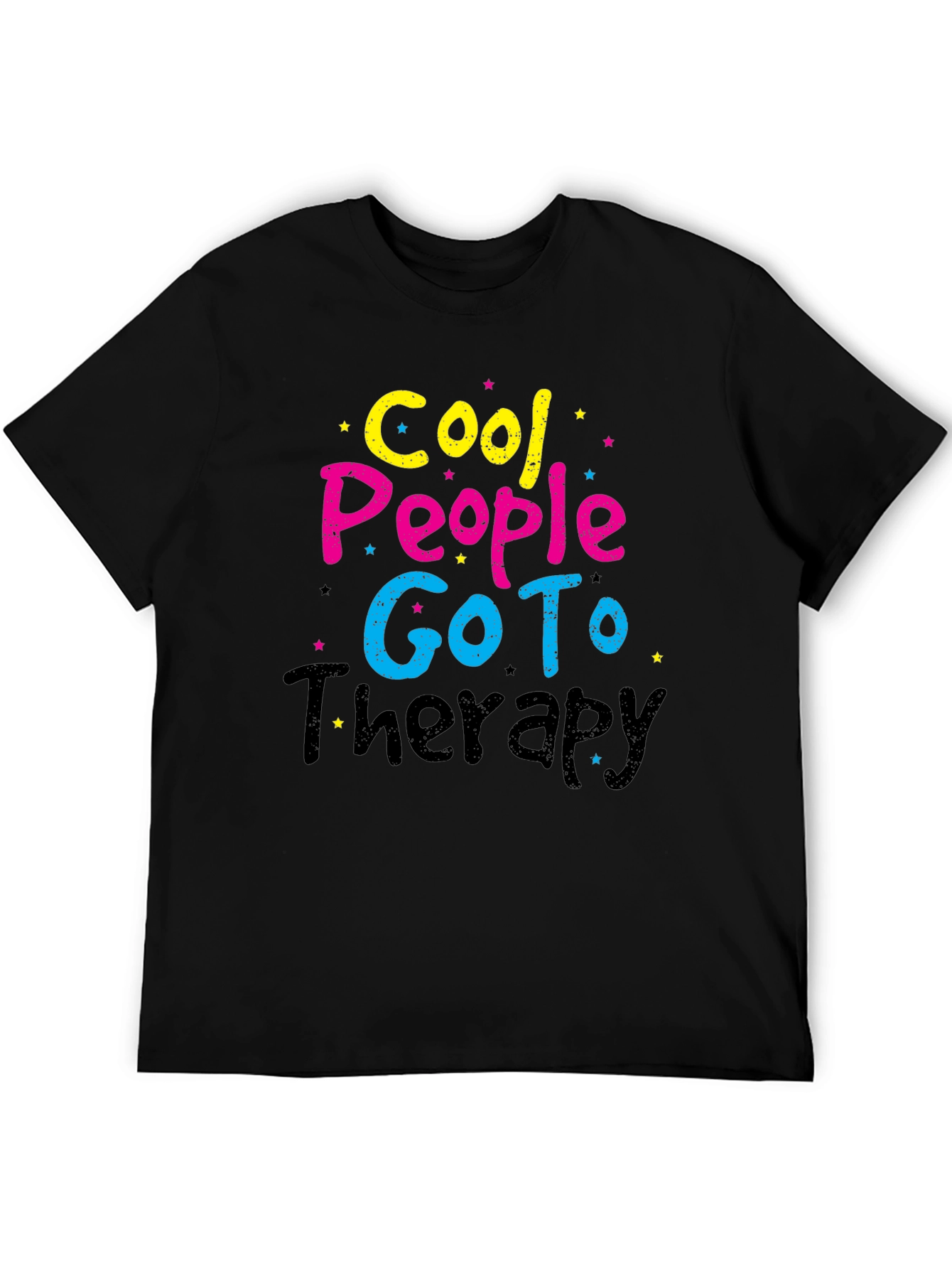 Cool People Go To Therapy T-Shirt Black