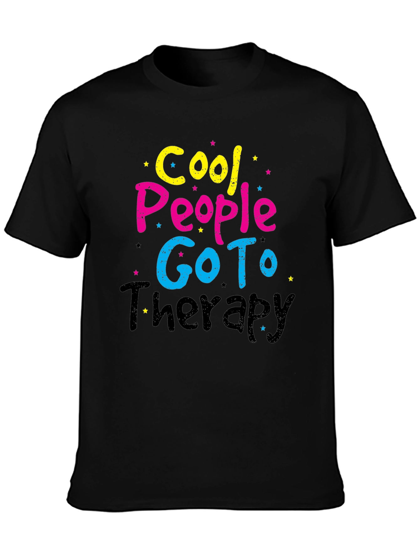Cool People Go To Therapy T-Shirt Black