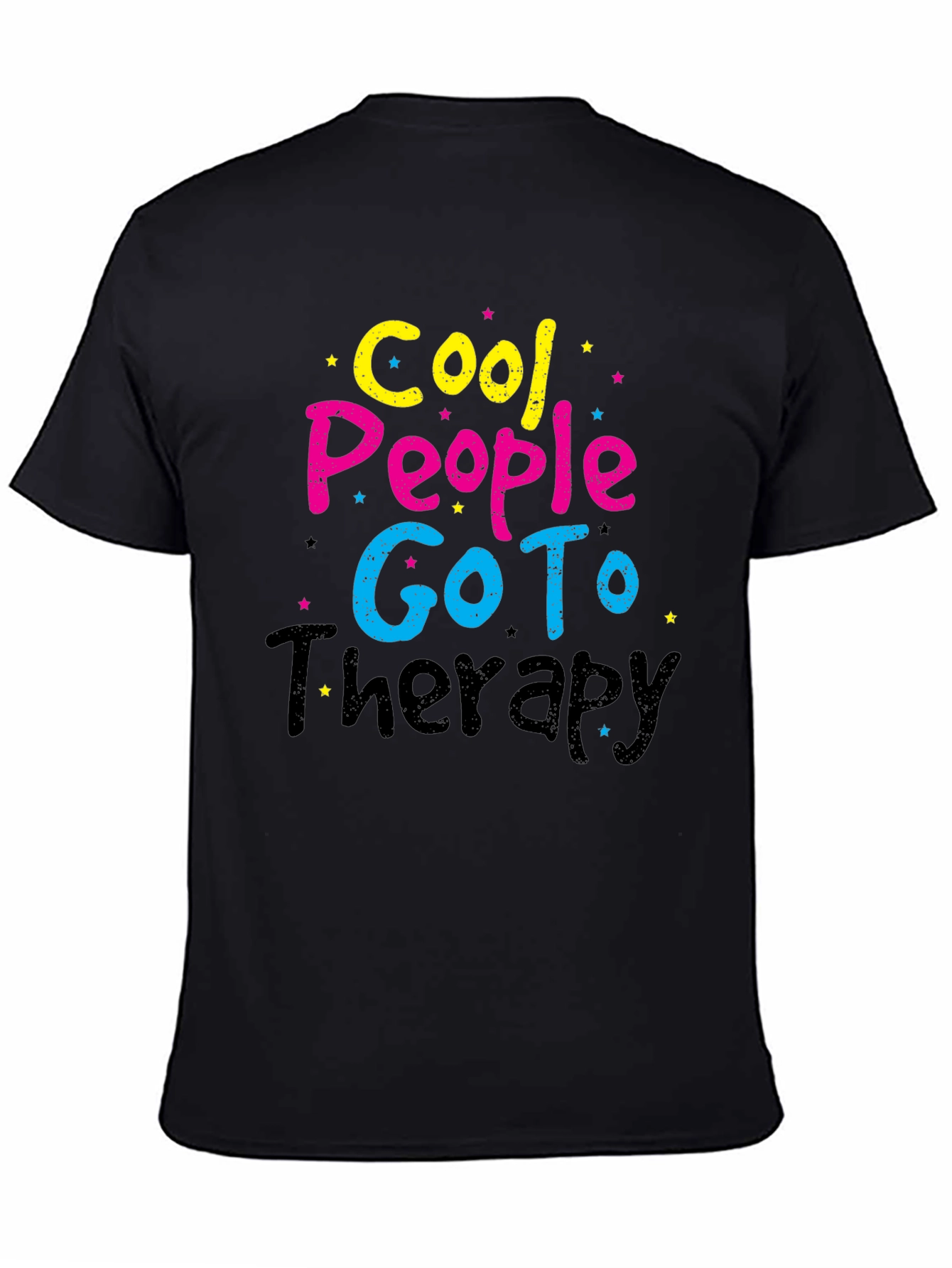 Cool People Go To Therapy T-Shirt Black