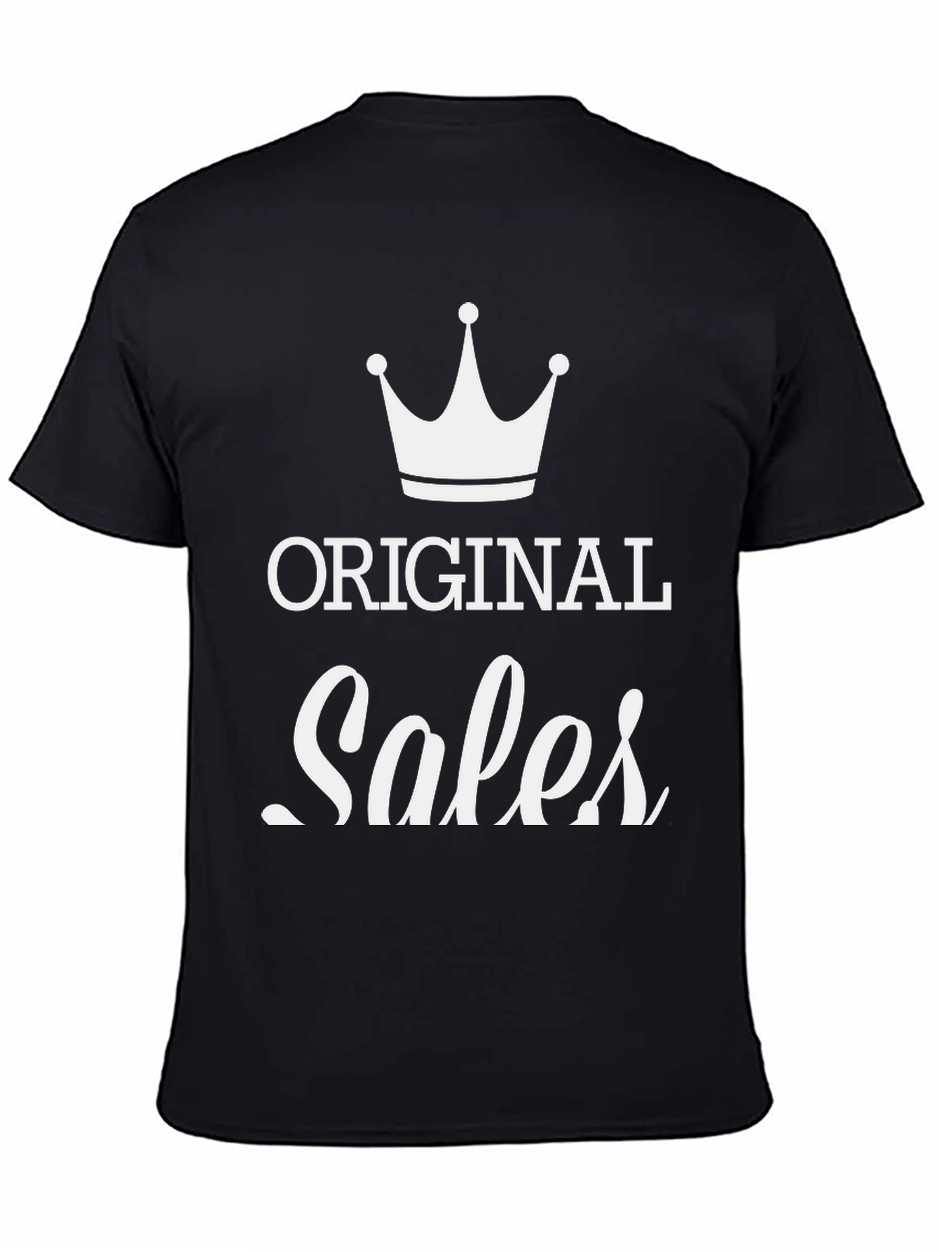 Original Sales T-Shirt - Black Cotton Blend