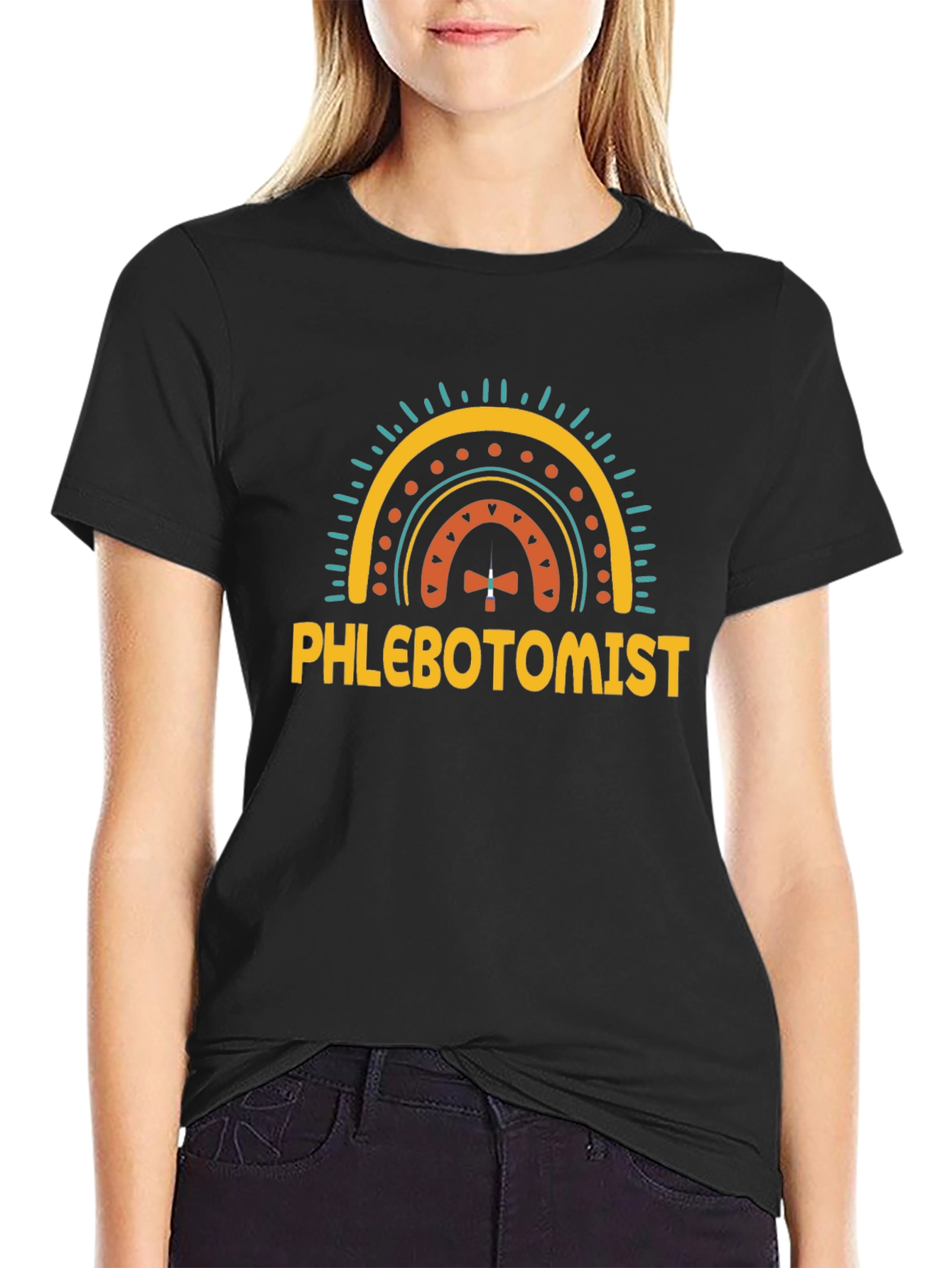 Phlebotomist Rainbow T-Shirt - Medical Professional Apparel