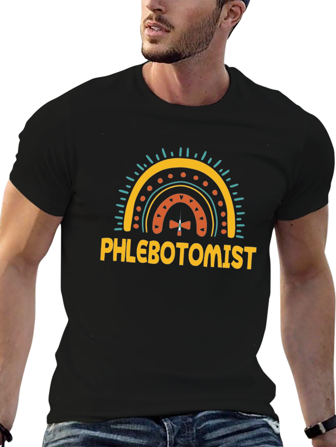 Phlebotomist Rainbow T-Shirt - Medical Professional Apparel