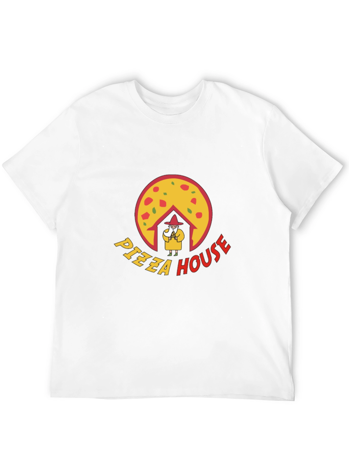 Pizza House Graphic Black T-Shirt