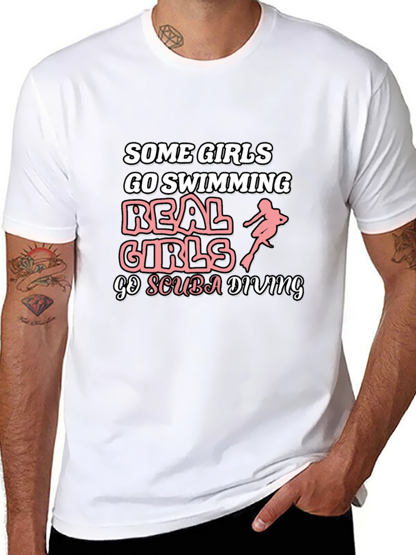Scuba Diving Girls Graphic Tee