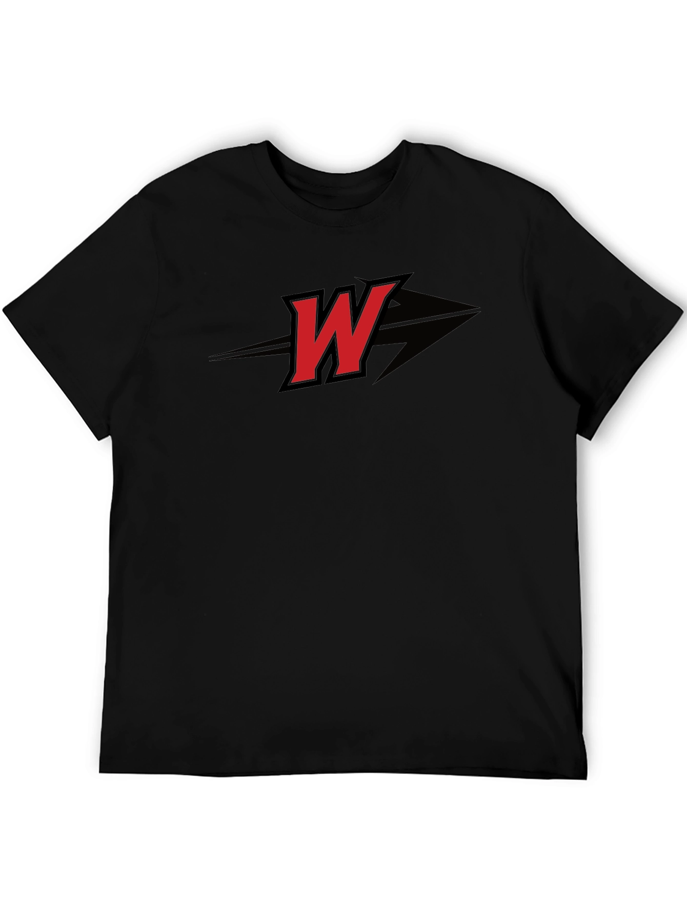 Bold W Graphic Tee - Stylish Black Shirt