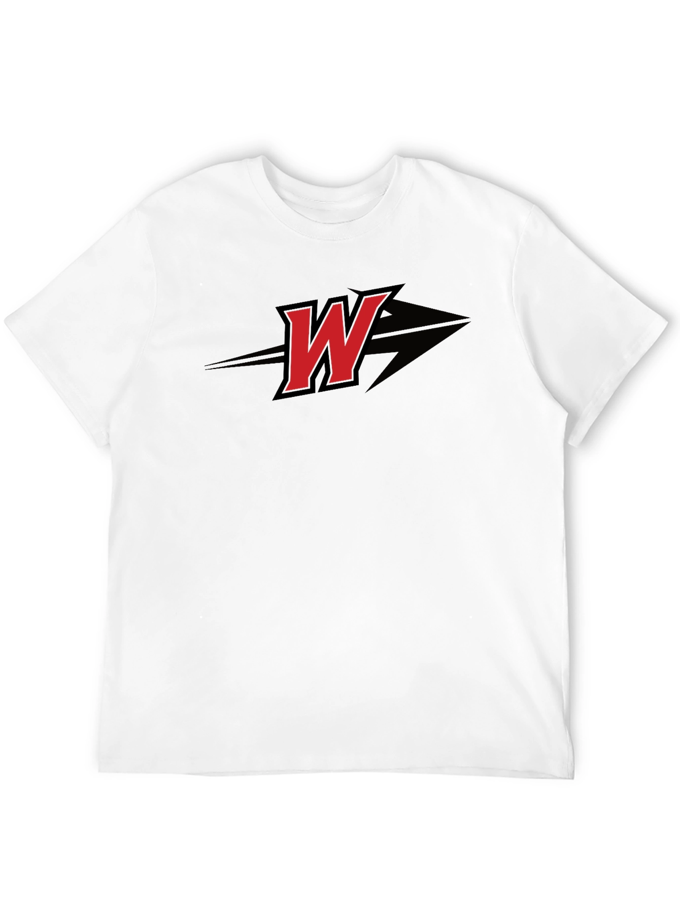 Bold W Graphic Tee - Stylish Black Shirt