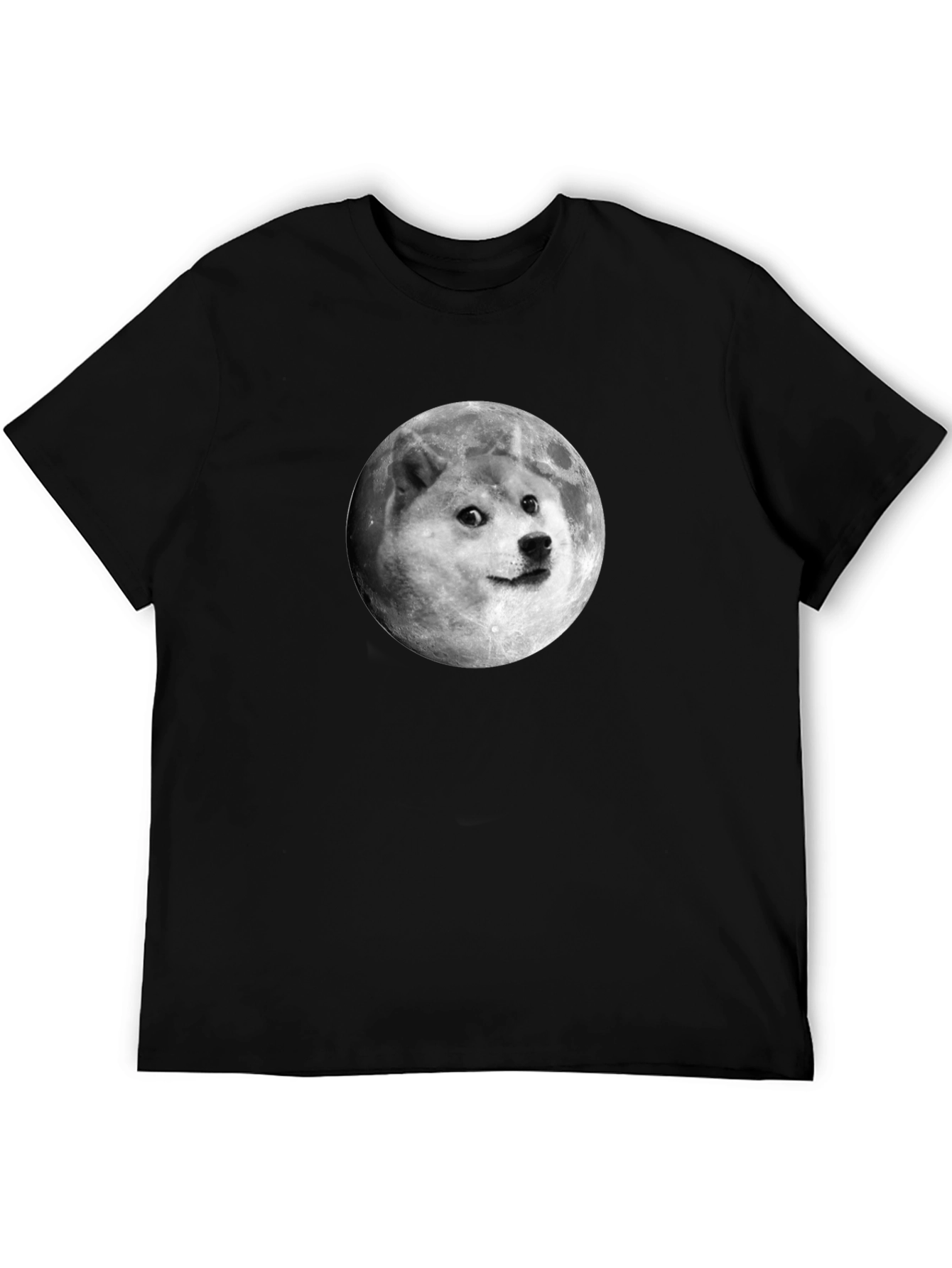Doge Moon T-Shirt - Unisex Black Tee