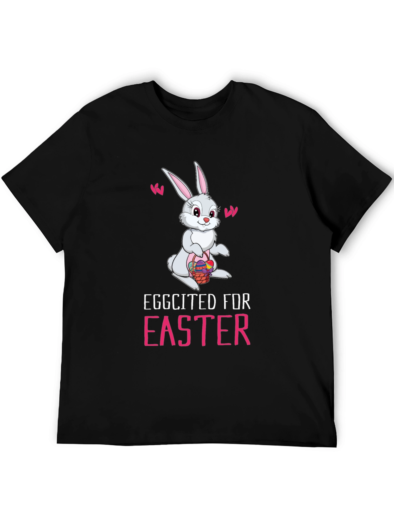 Eggcited For Easter Bunny Graphic Tee