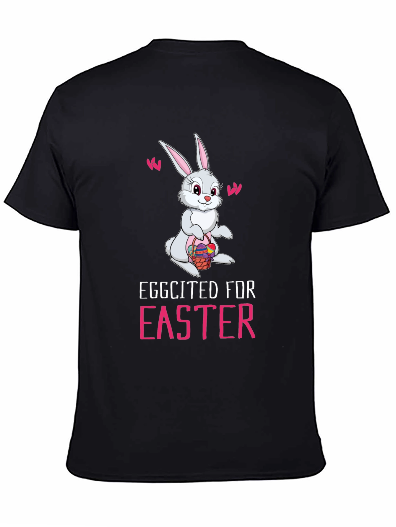 Eggcited For Easter Bunny Graphic Tee