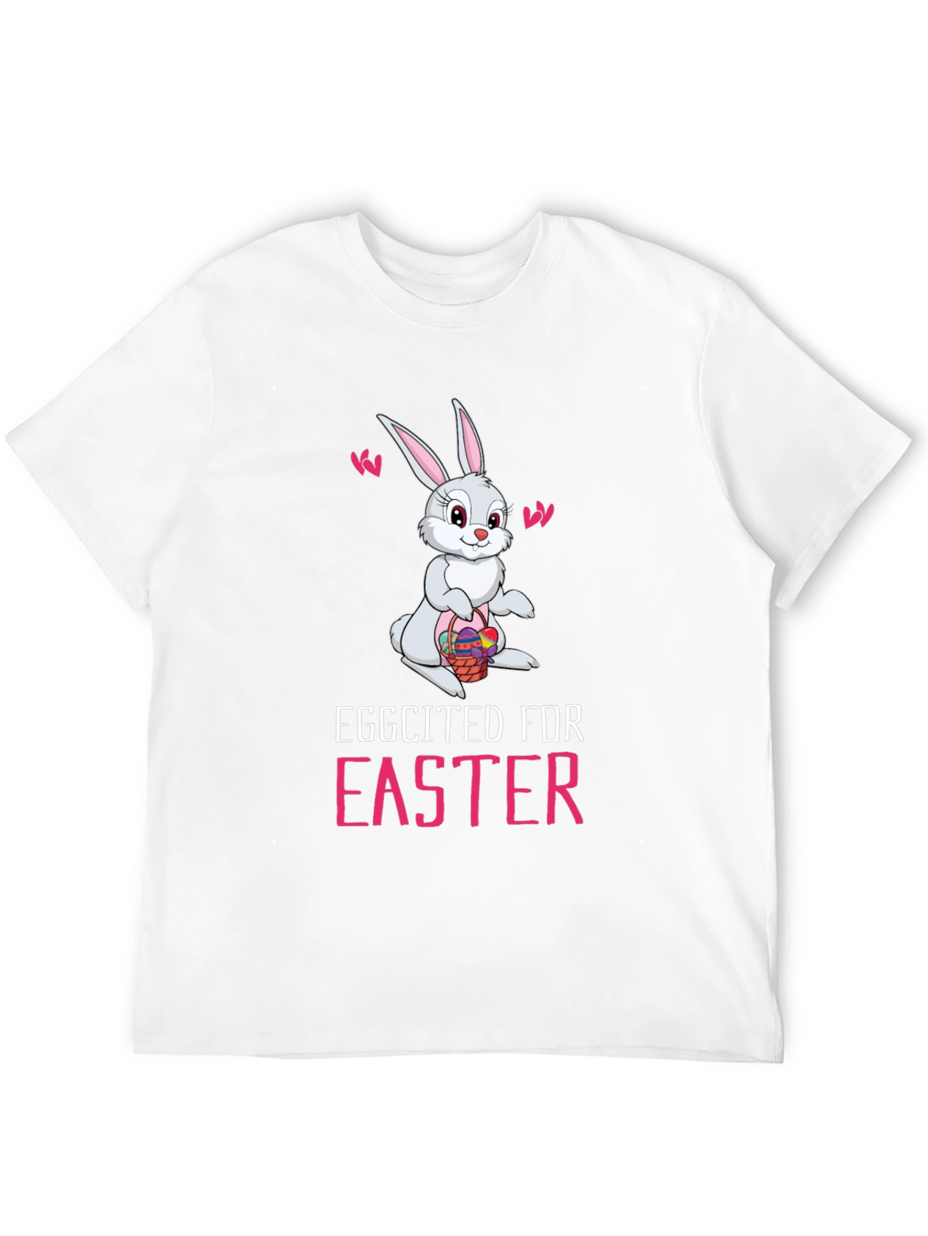 Eggcited For Easter Bunny Graphic Tee