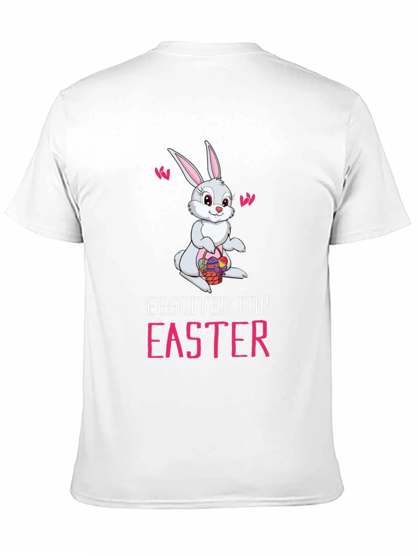 Eggcited For Easter Bunny Graphic Tee