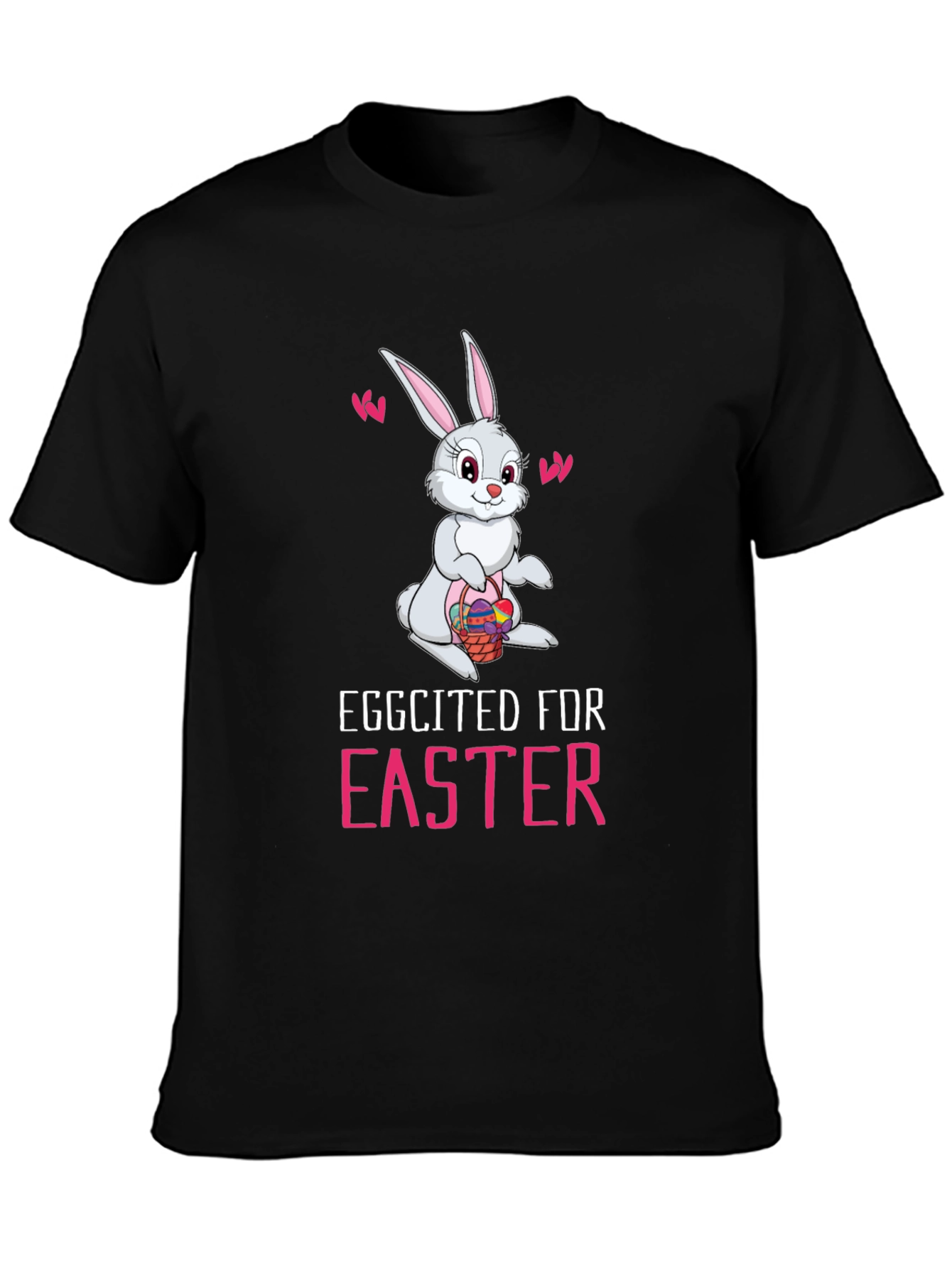 Eggcited For Easter Bunny Graphic Tee