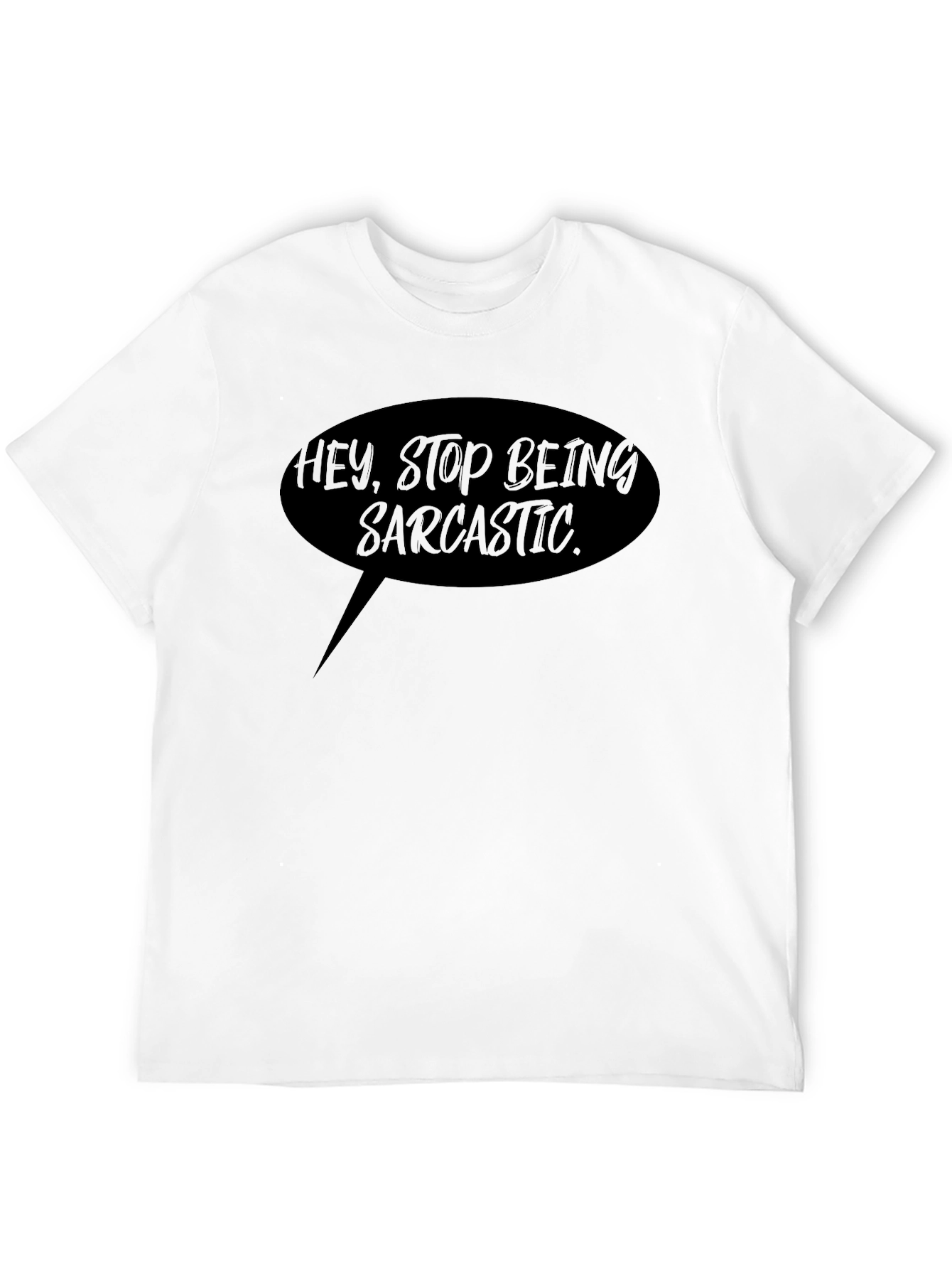 Sarcastic Humor Graphic Tee - Mens Black T-Shirt