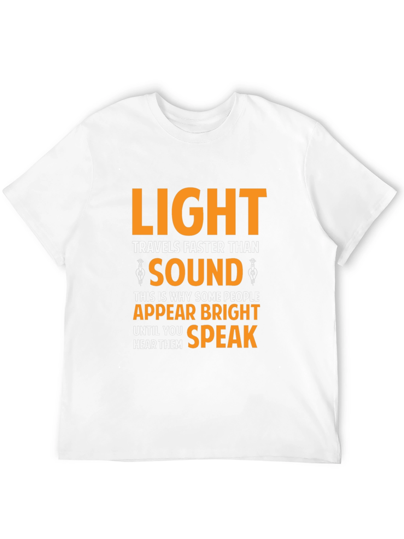 Humorous Light vs. Sound Black T-Shirt